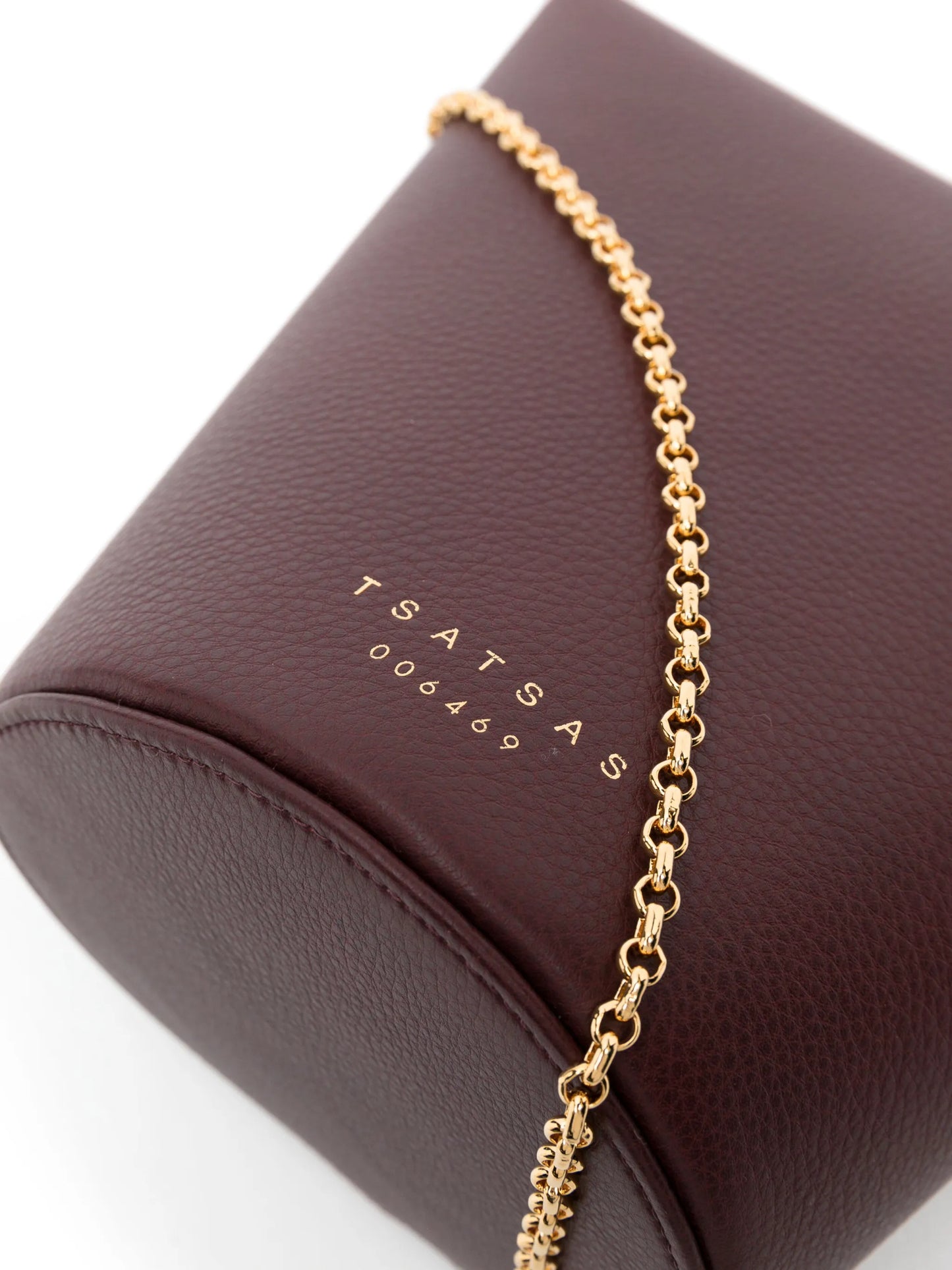 Olive leather bucket bag