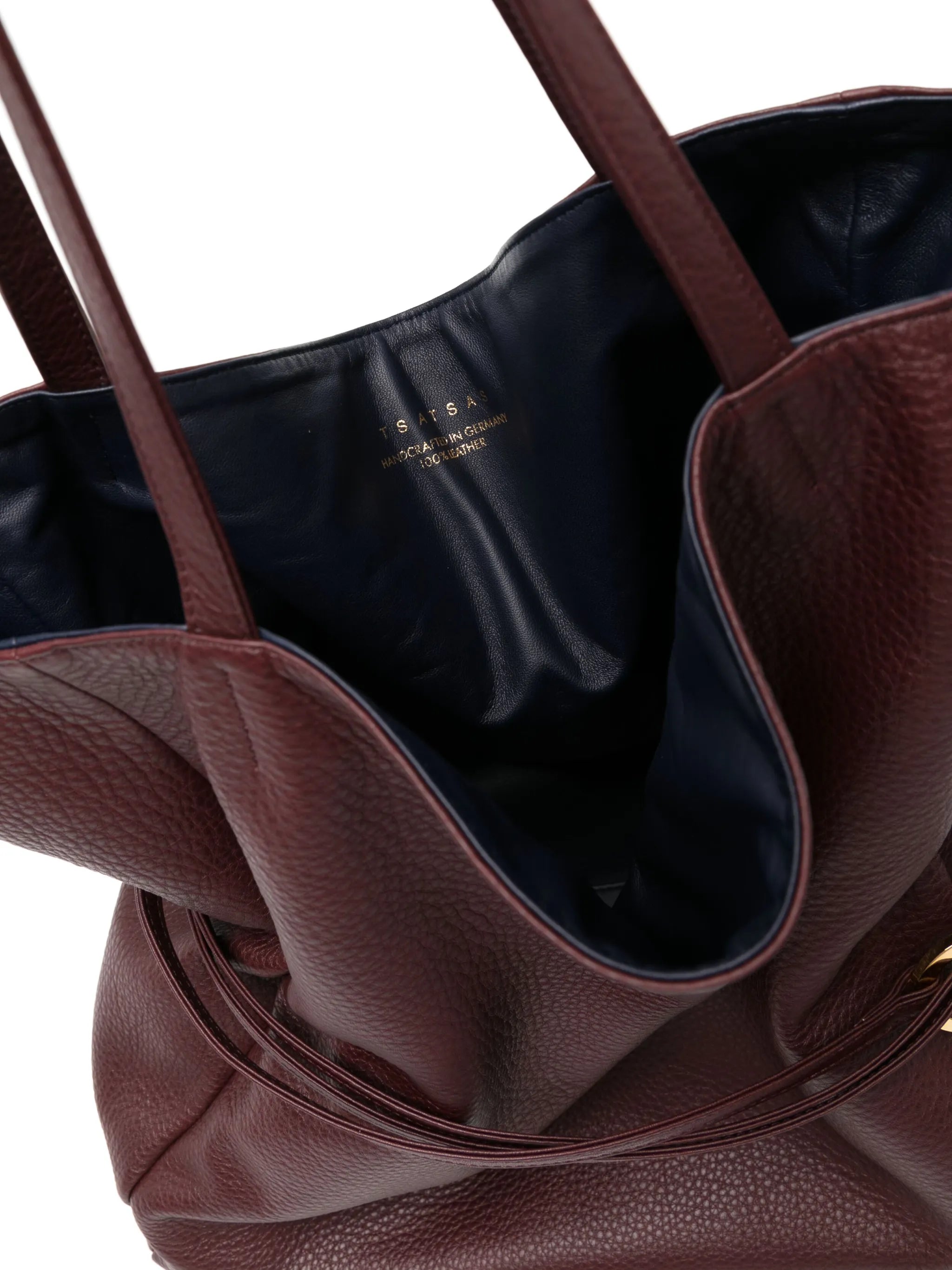 Anis leather tote bag