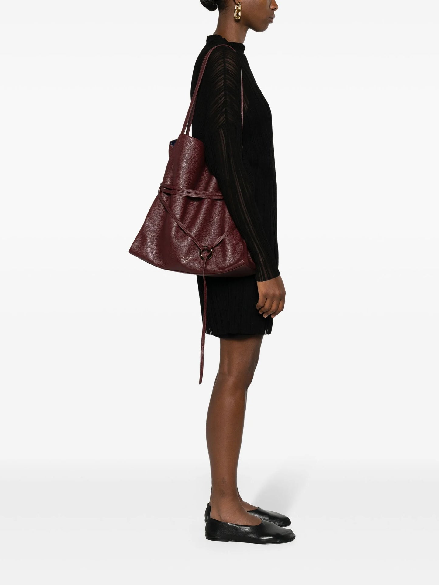 Anis leather tote bag