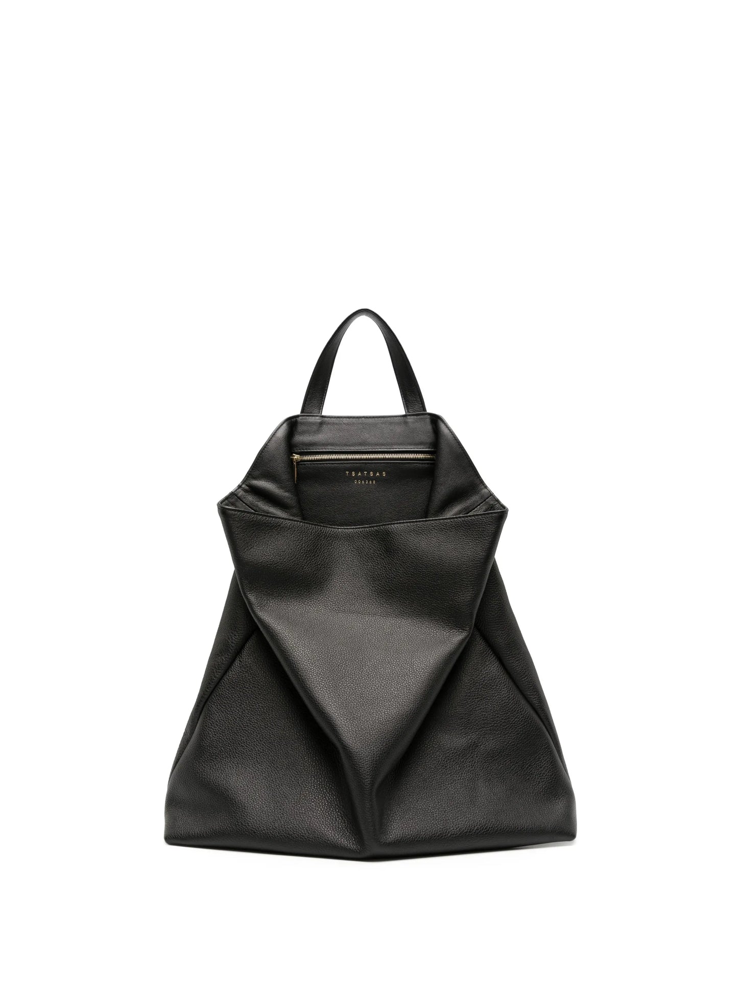 Fluke draped leather bag