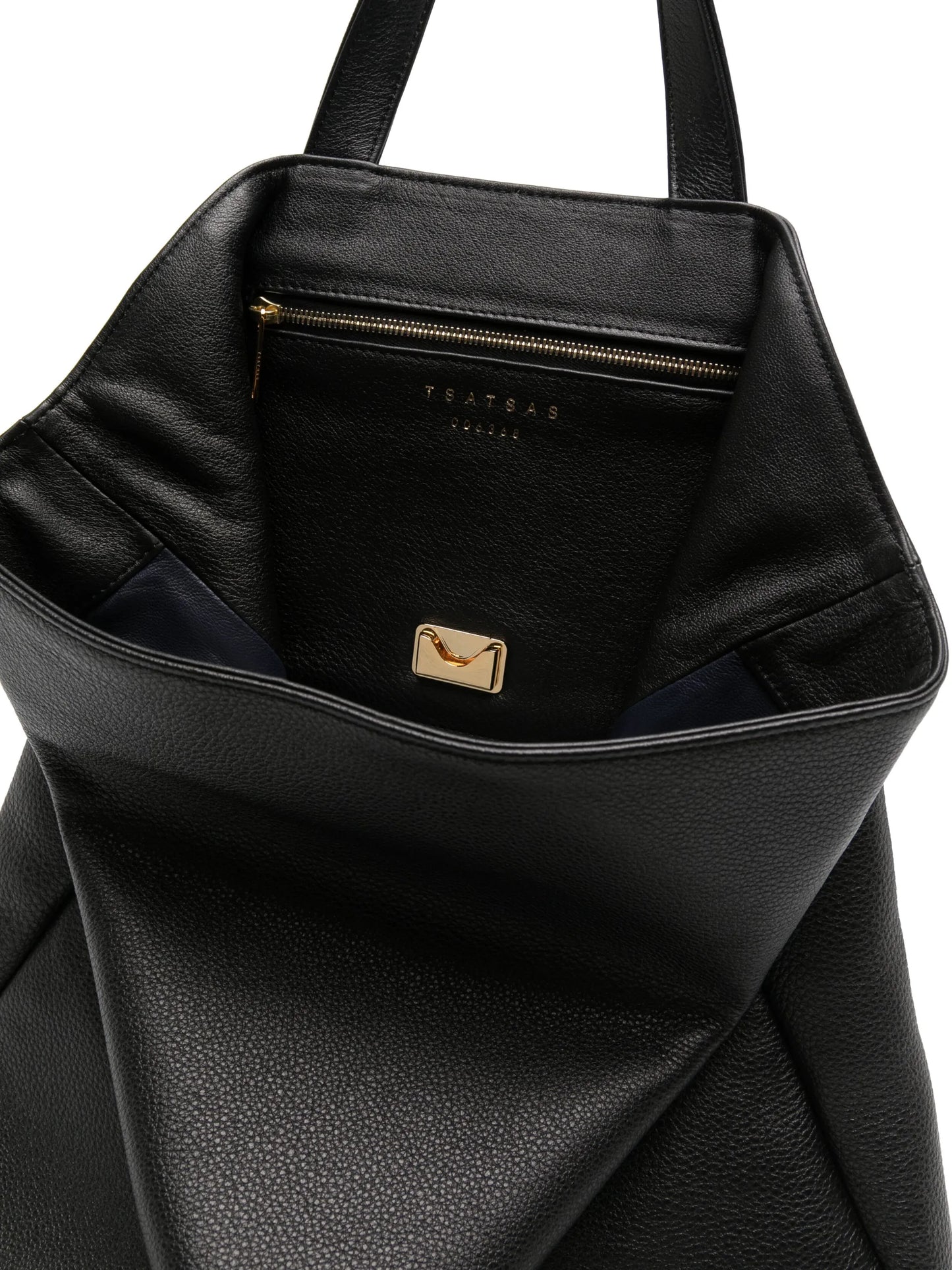 Fluke draped leather bag