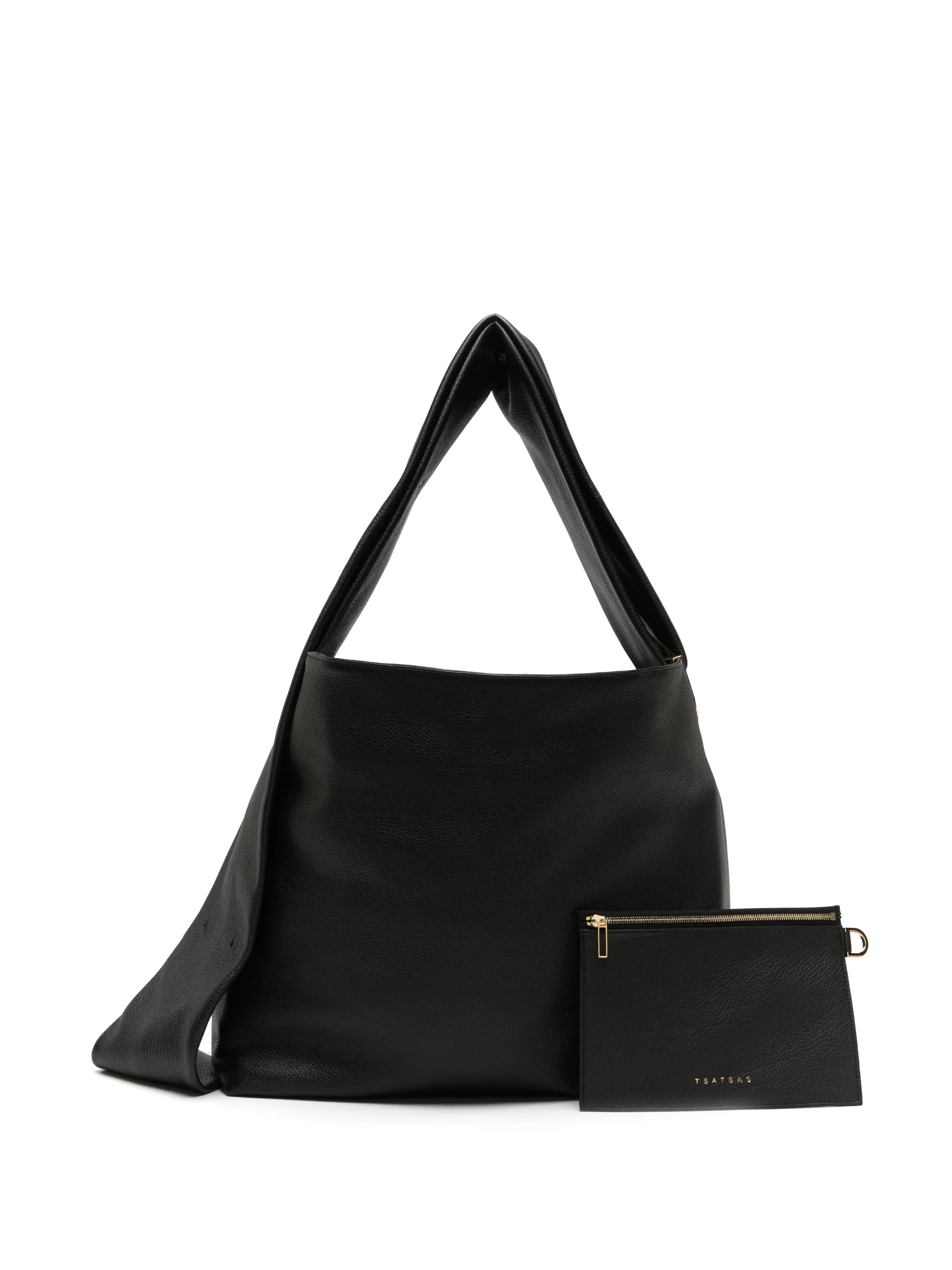 Shift leather tote bag