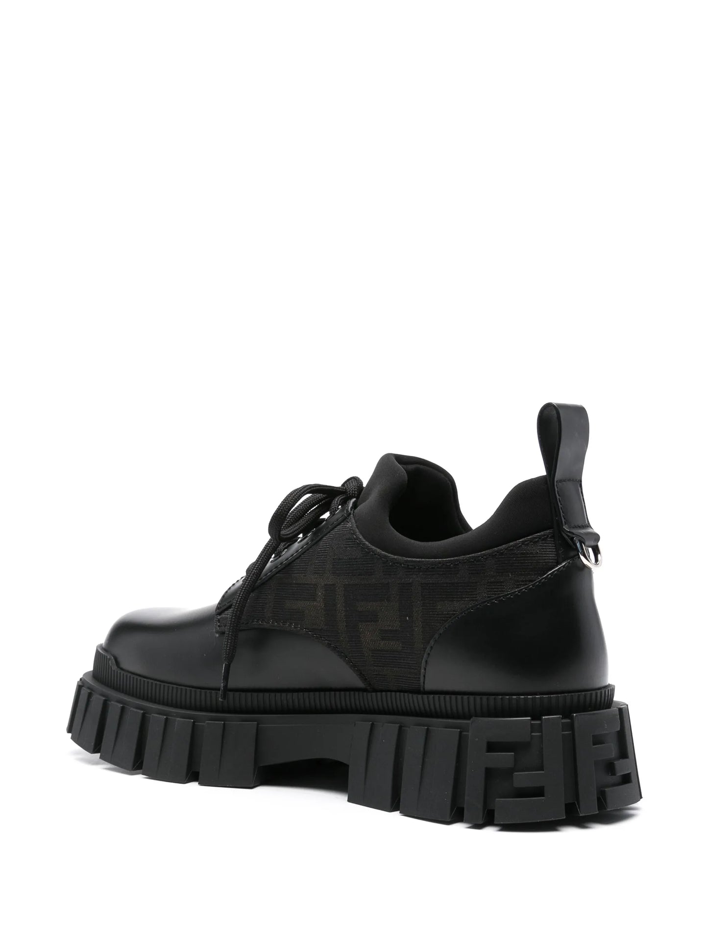 Force panelled Derby shoes