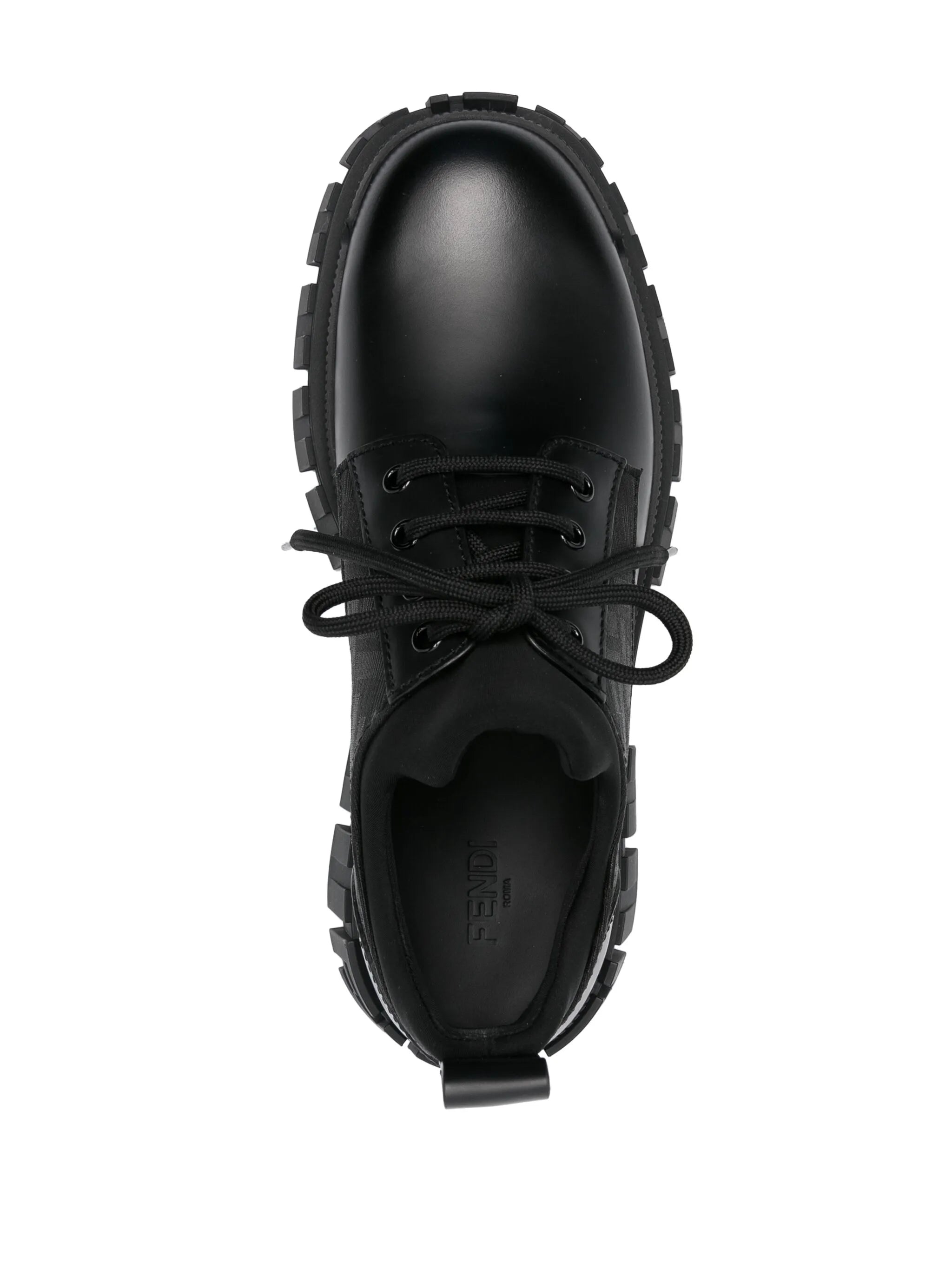 Force panelled Derby shoes