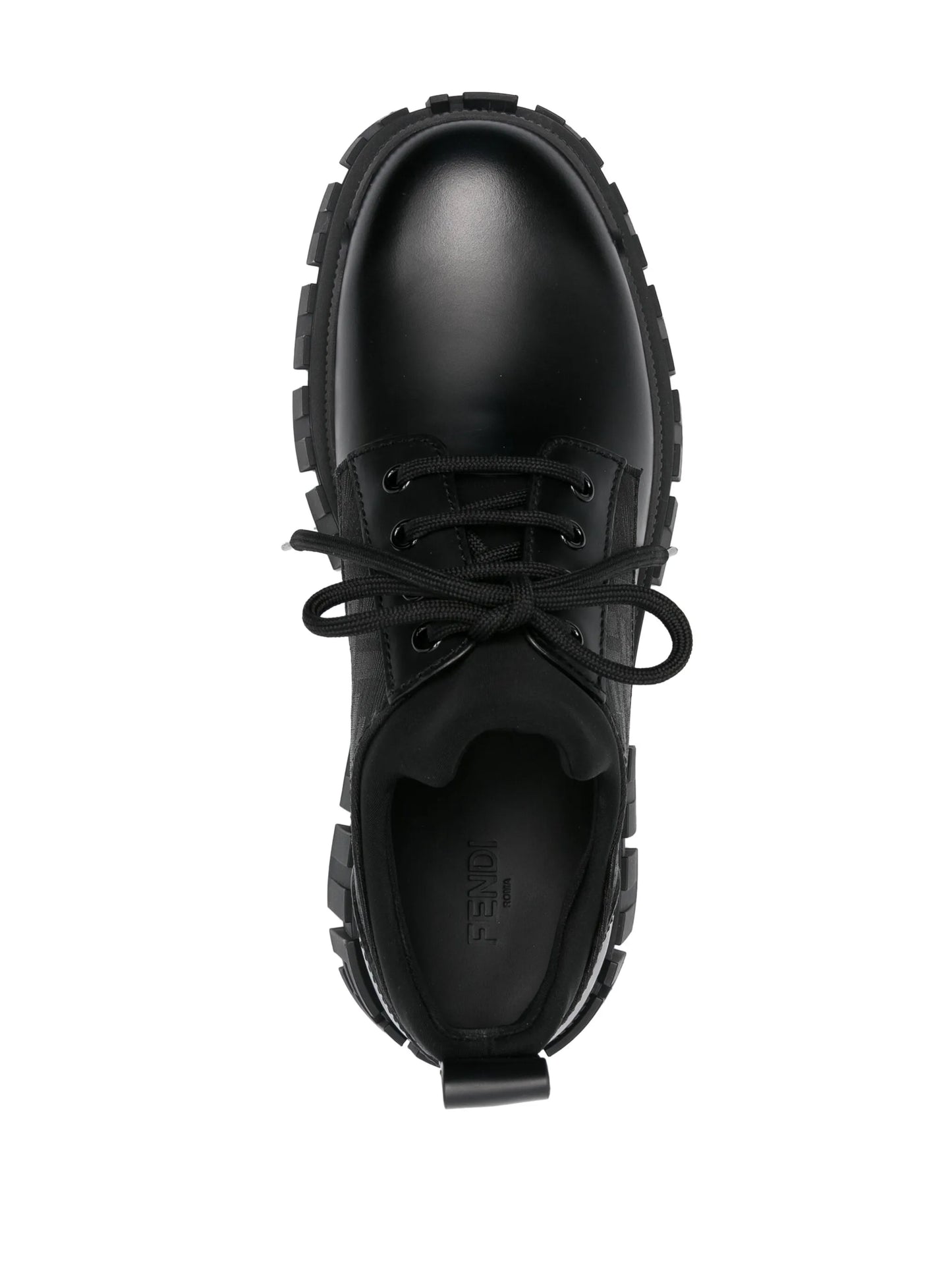 Force panelled Derby shoes