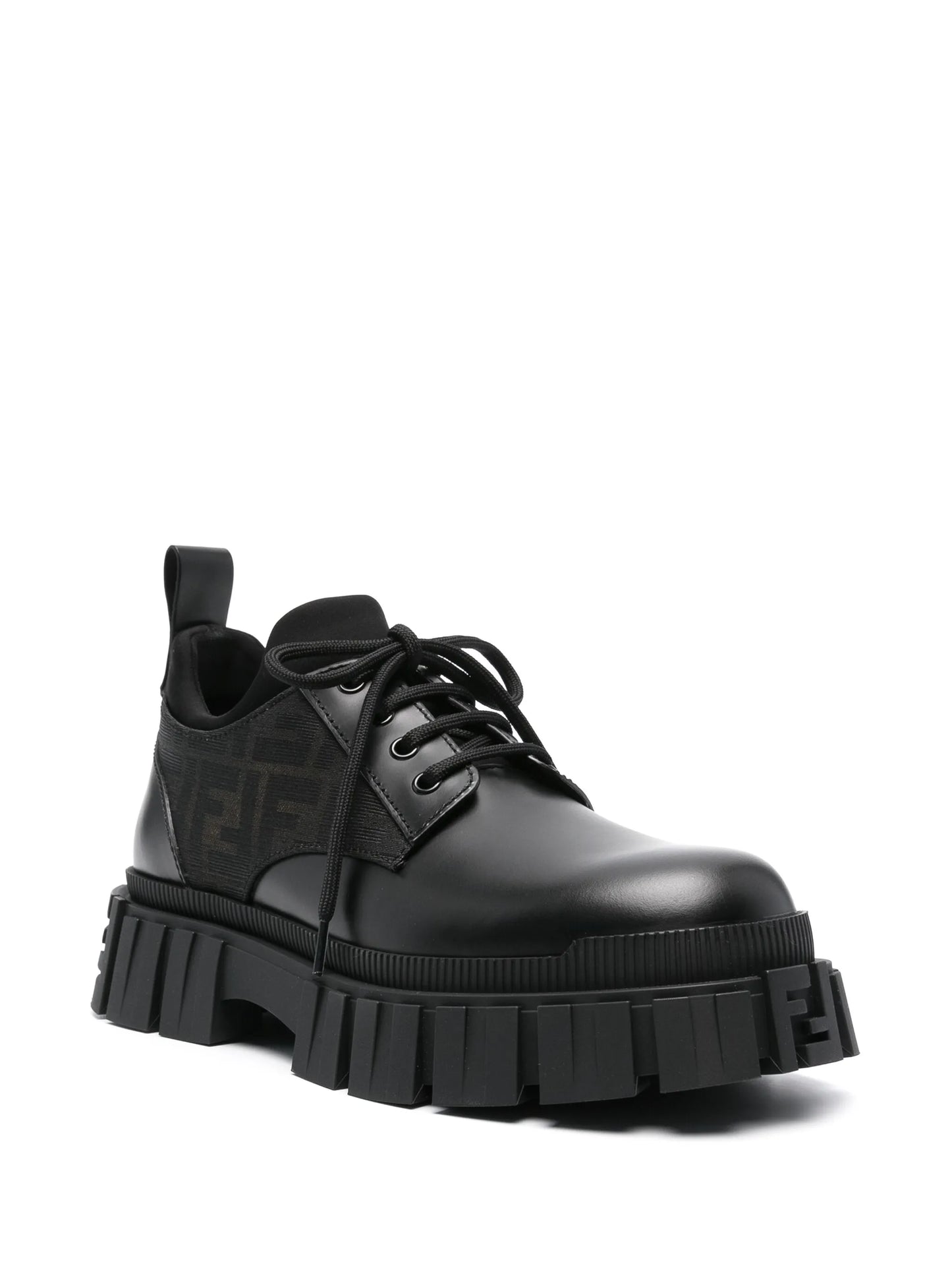 Force panelled Derby shoes