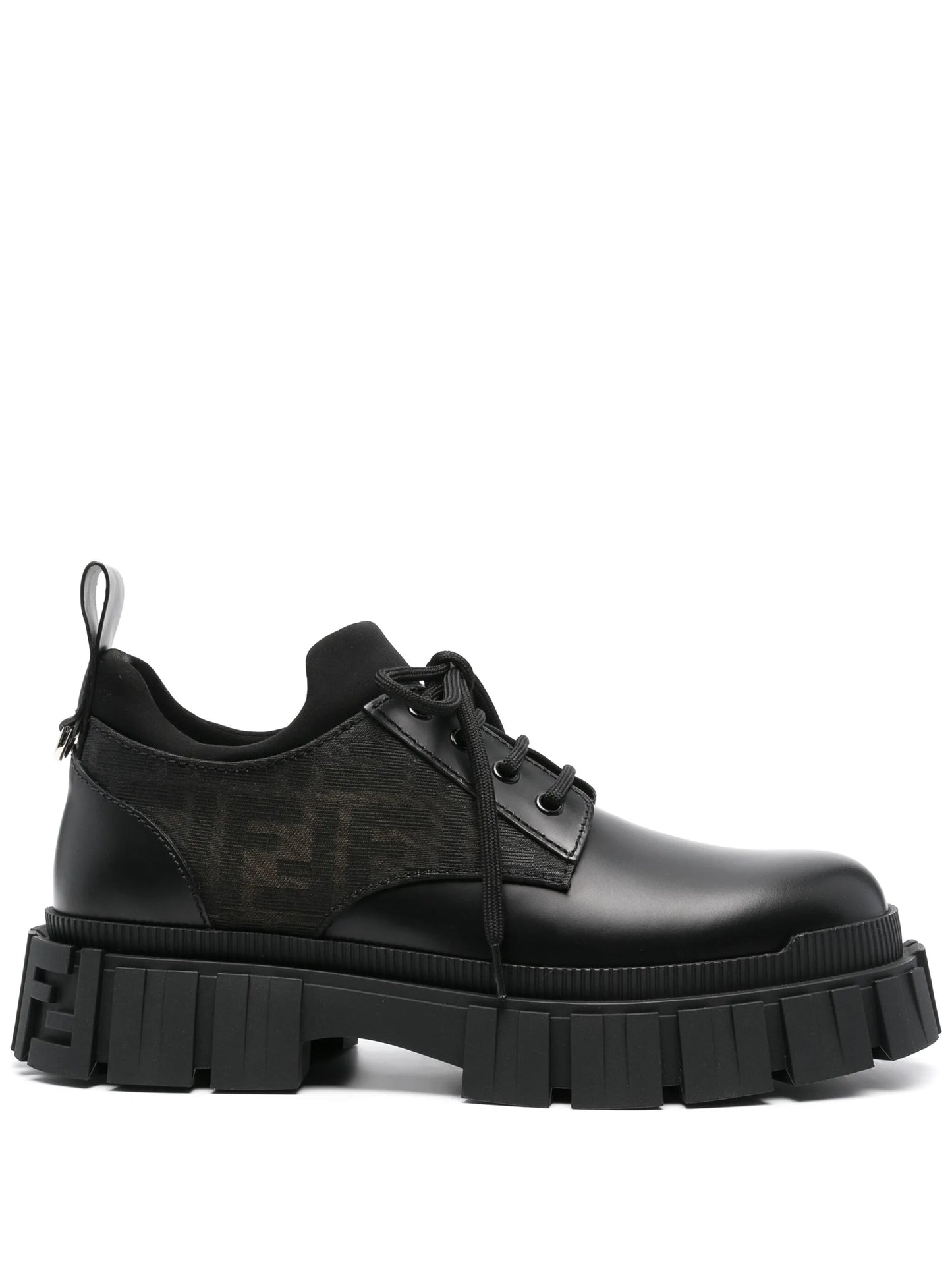 Force panelled Derby shoes