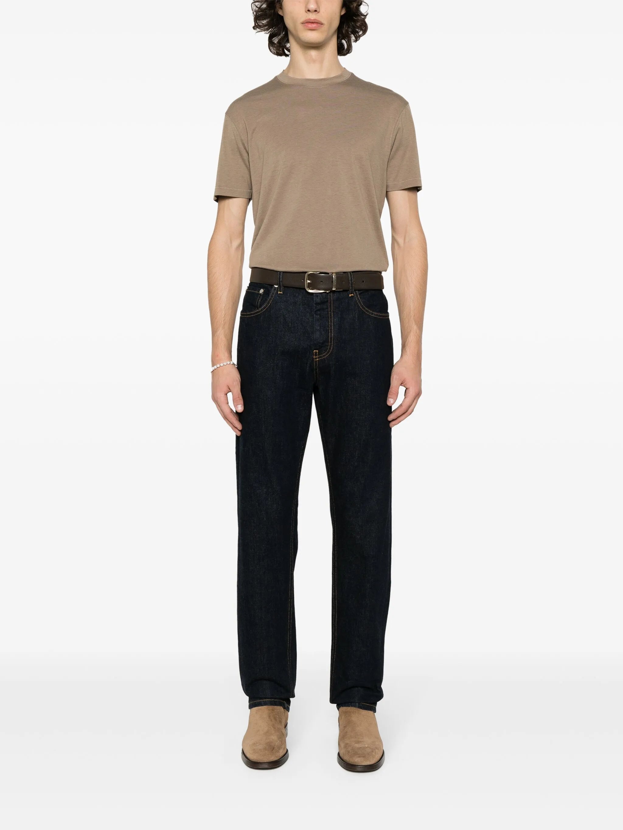 heathered jersey T-shirt
