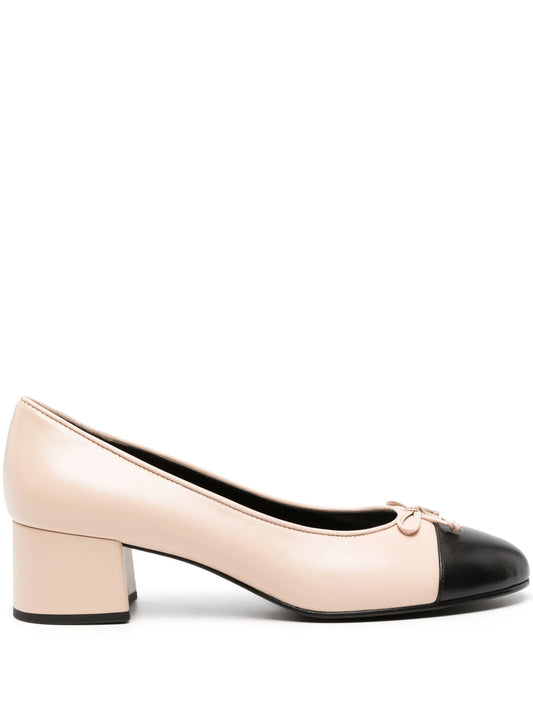 Cap-Toe 45mm leather pumps
