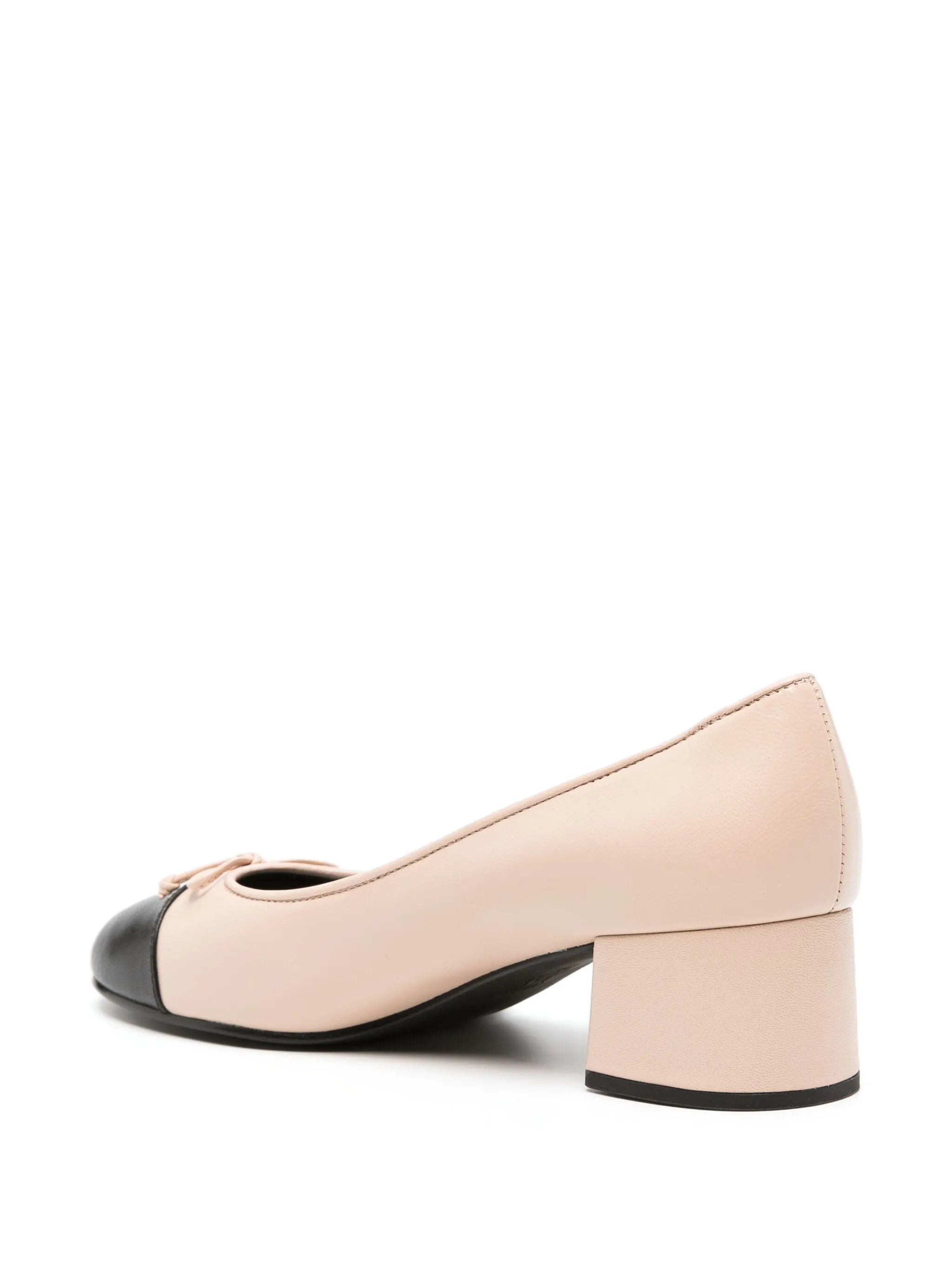 Cap-Toe 45mm leather pumps