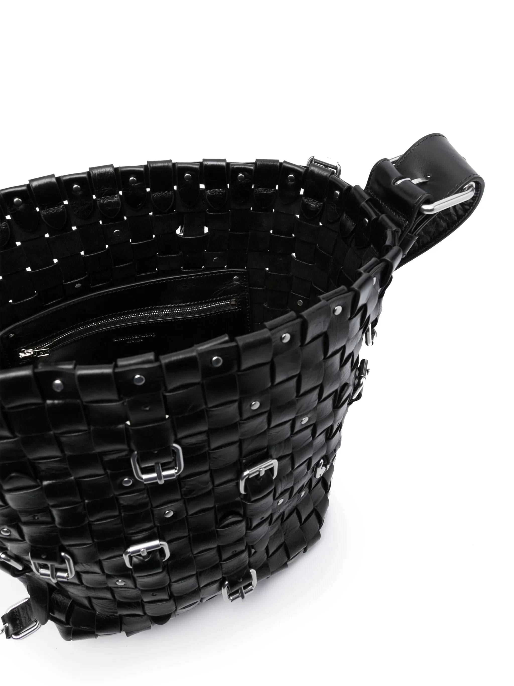 medium Lock interwoven shoulder bag