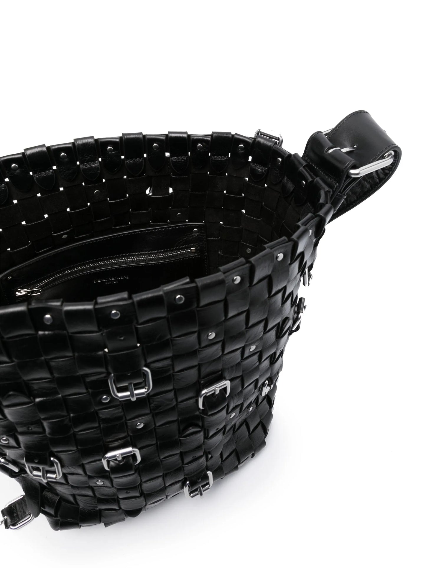 medium Lock interwoven shoulder bag