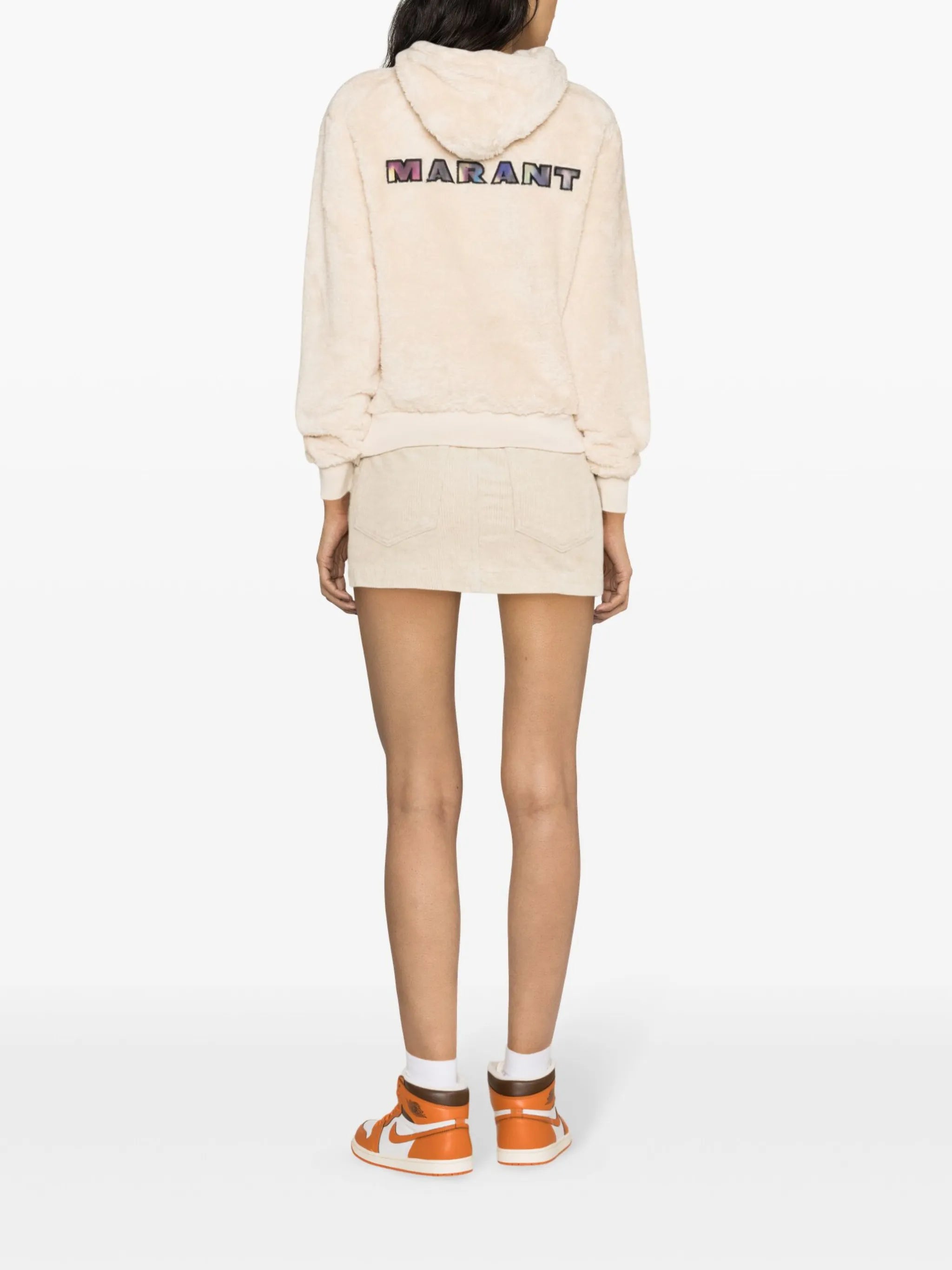 Maeva logo-embroidered fleece hoodie