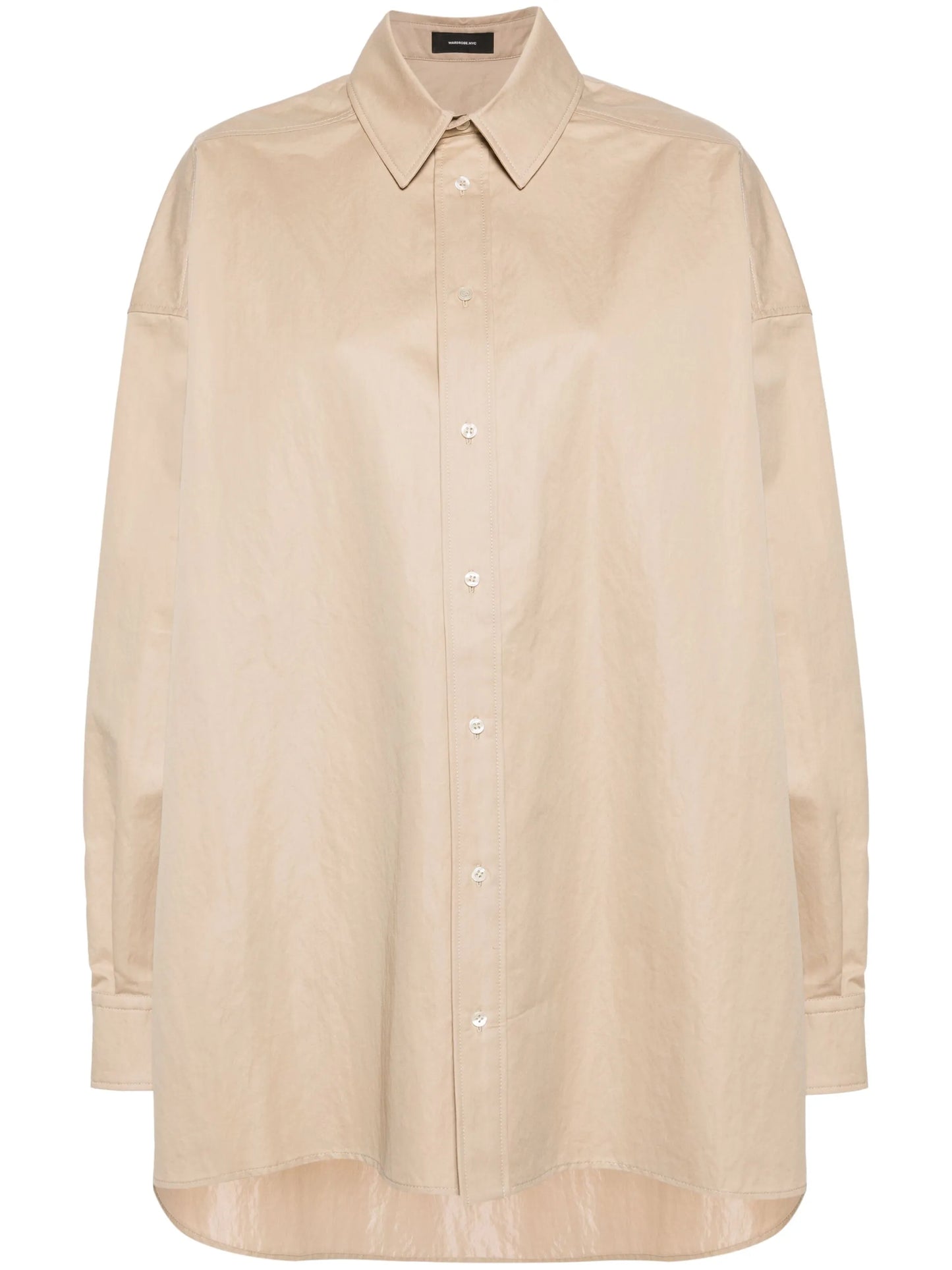 Drill Shirt gabardine minidress