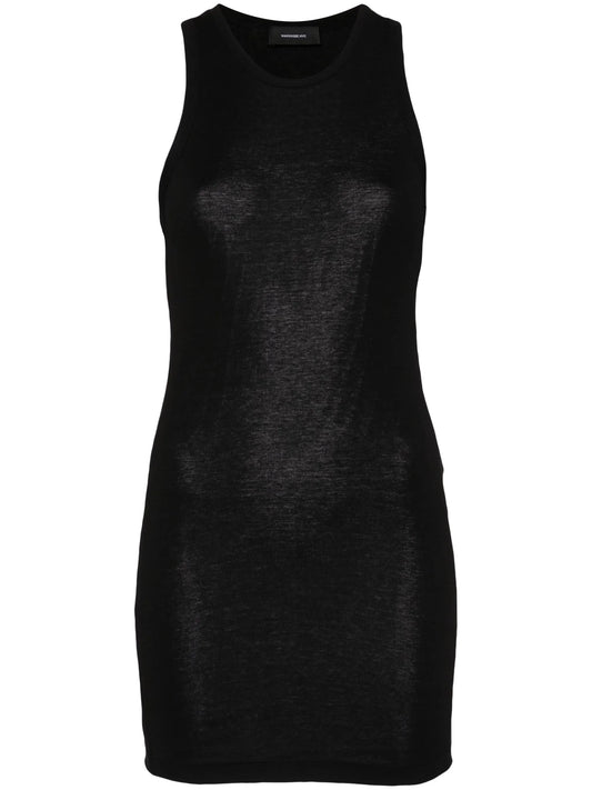 round-neck cotton tank dress