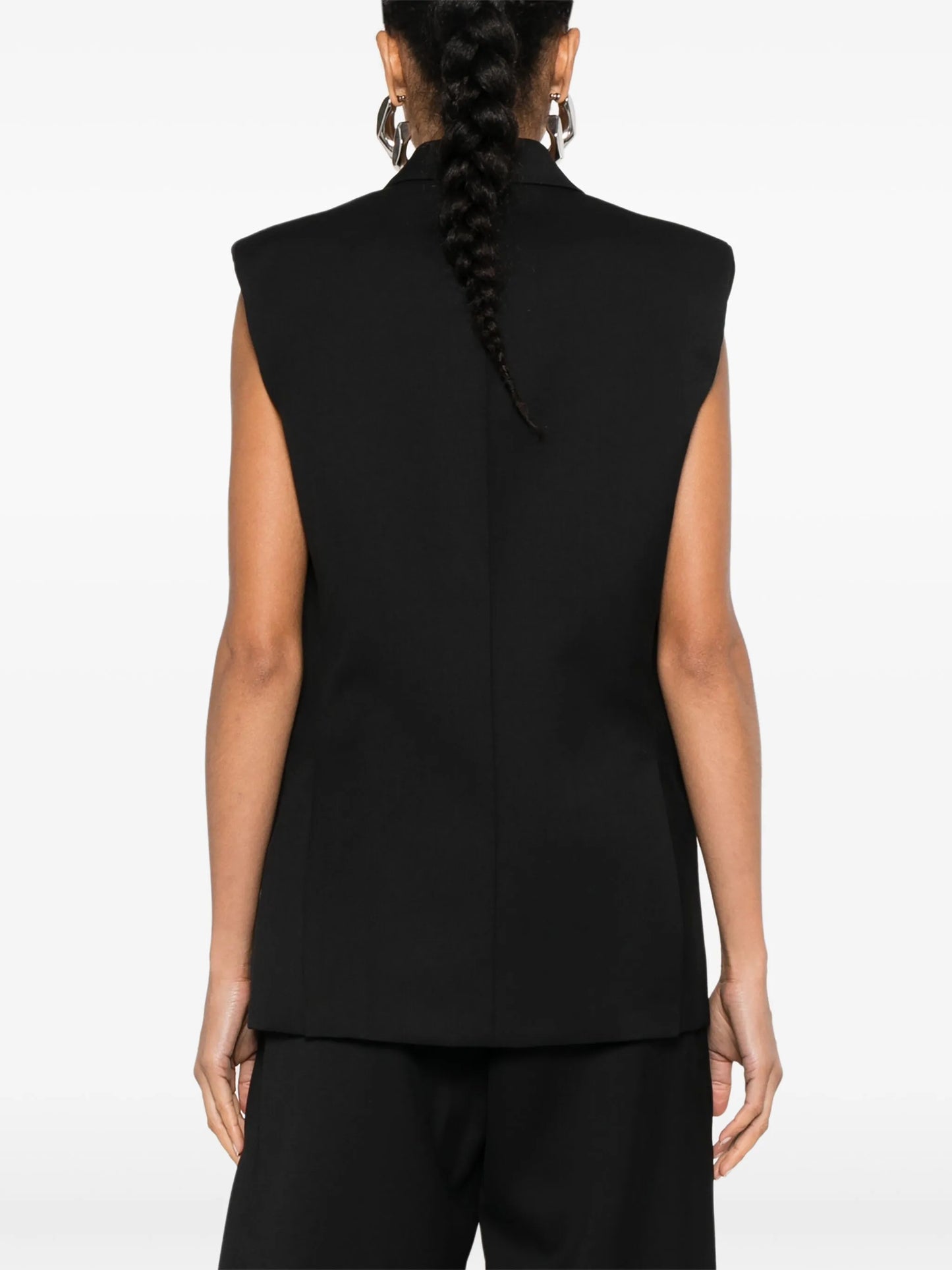 double-breasted gilet
