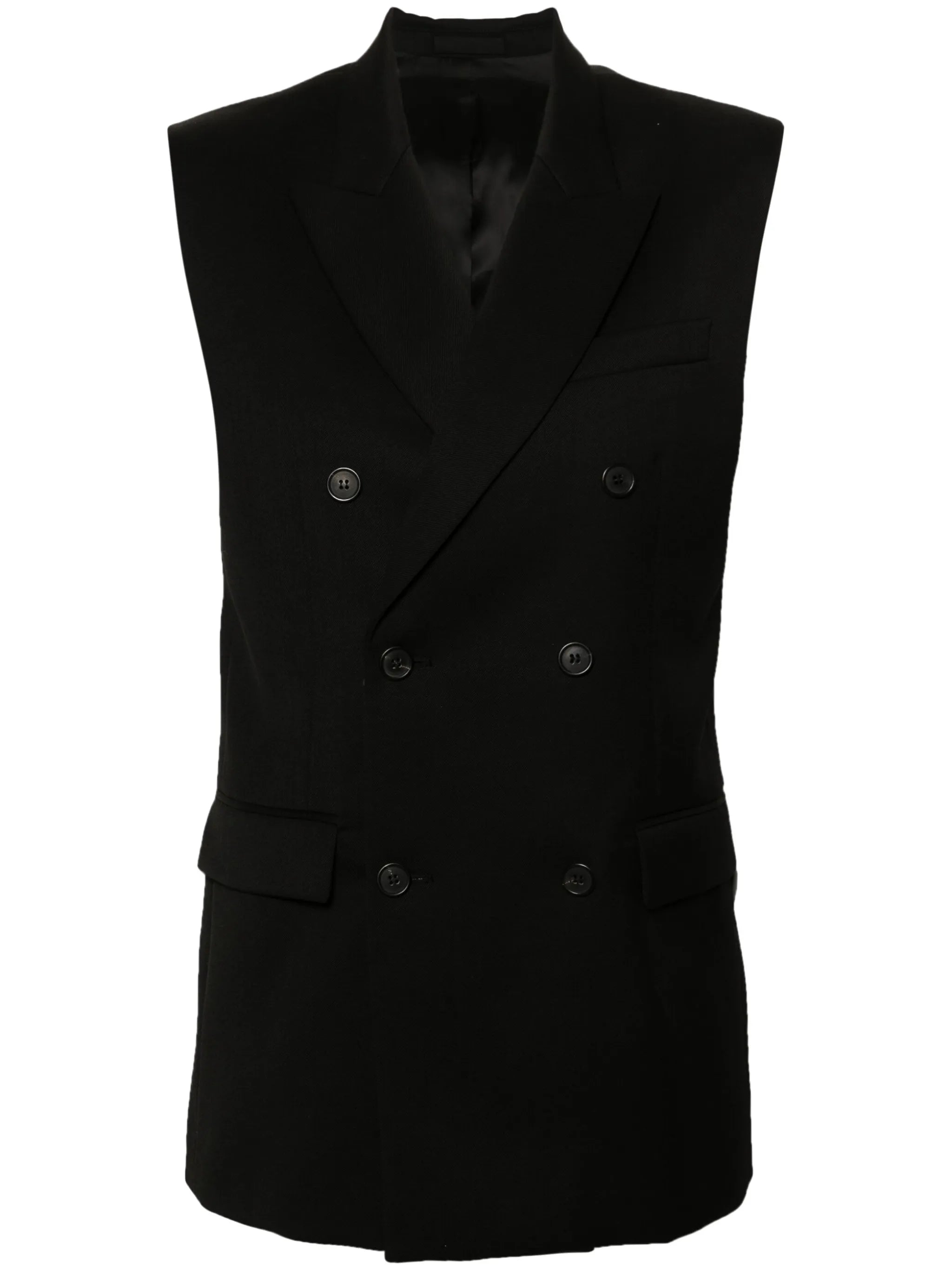 double-breasted gilet