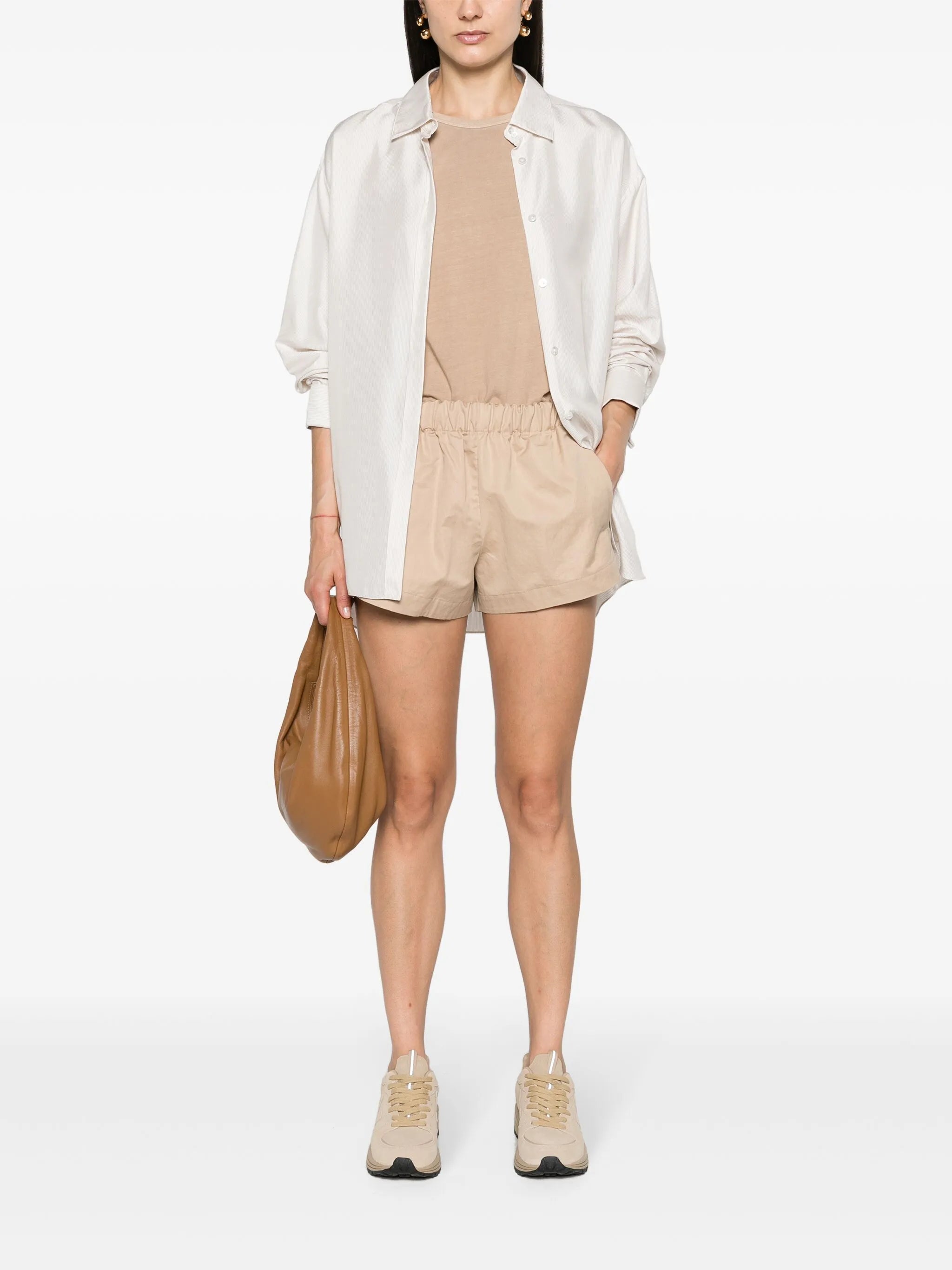 Drill gabardine shorts