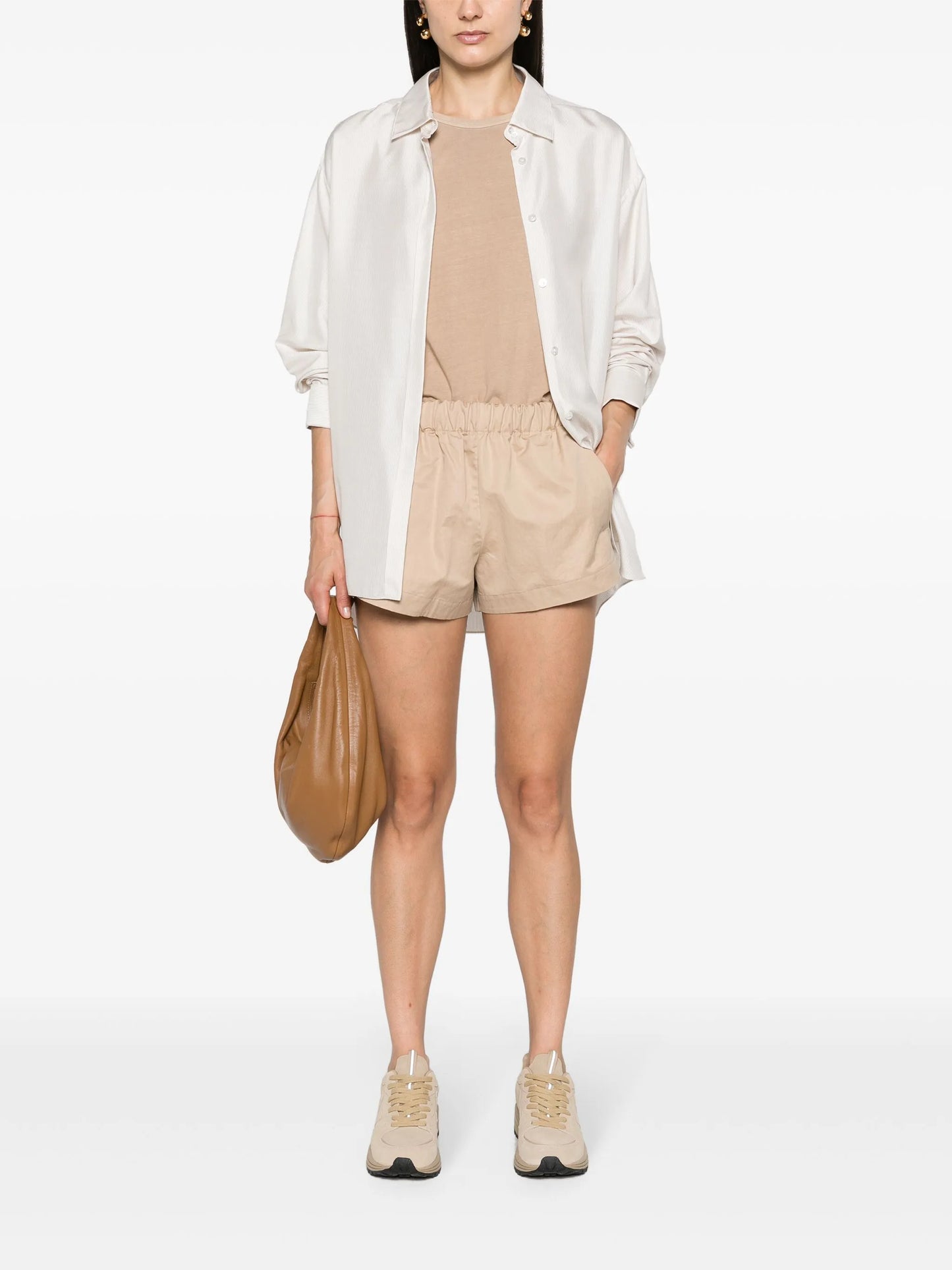 Drill gabardine shorts