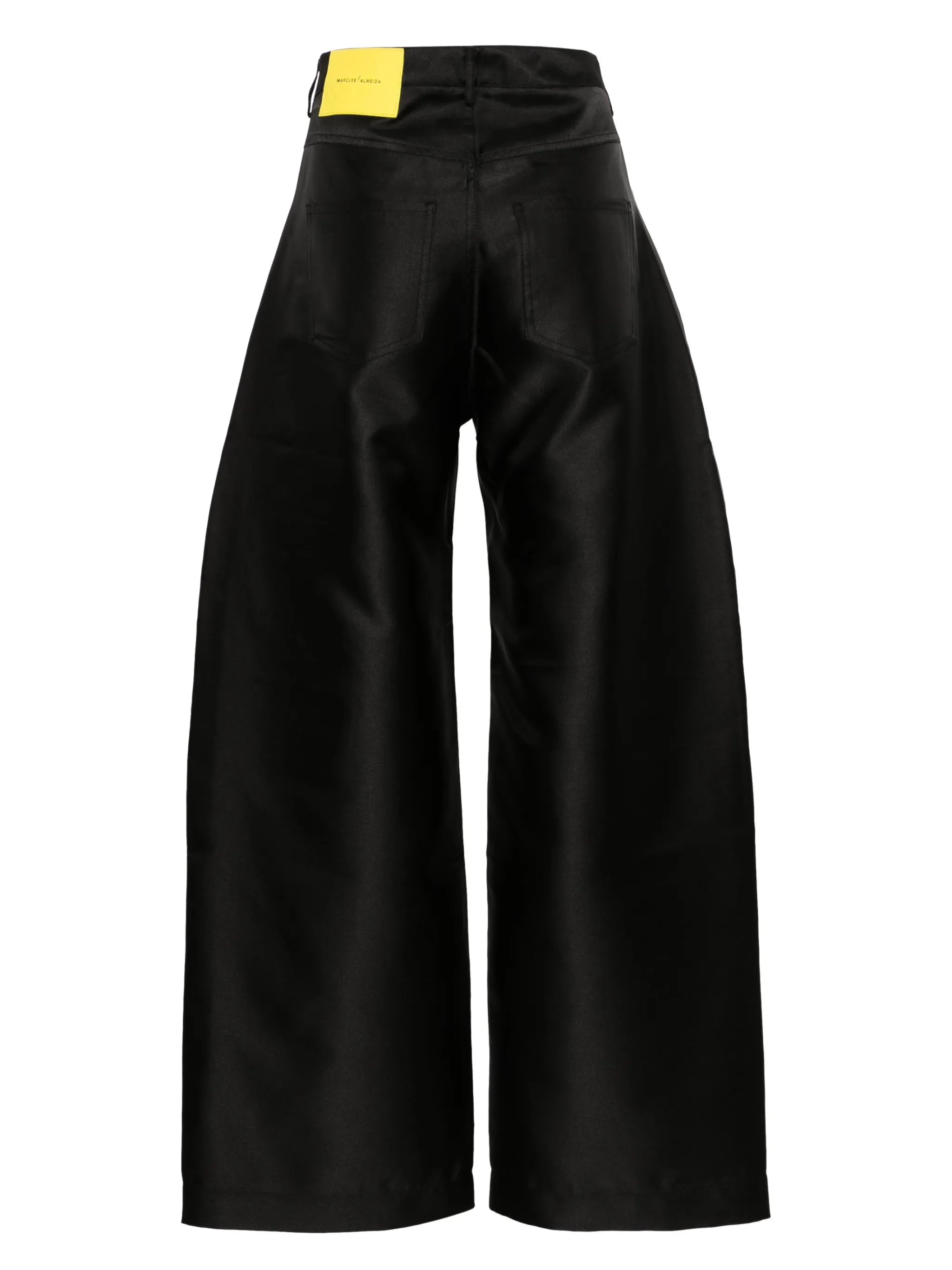 mid-rise taffeta boyfriend trousers
