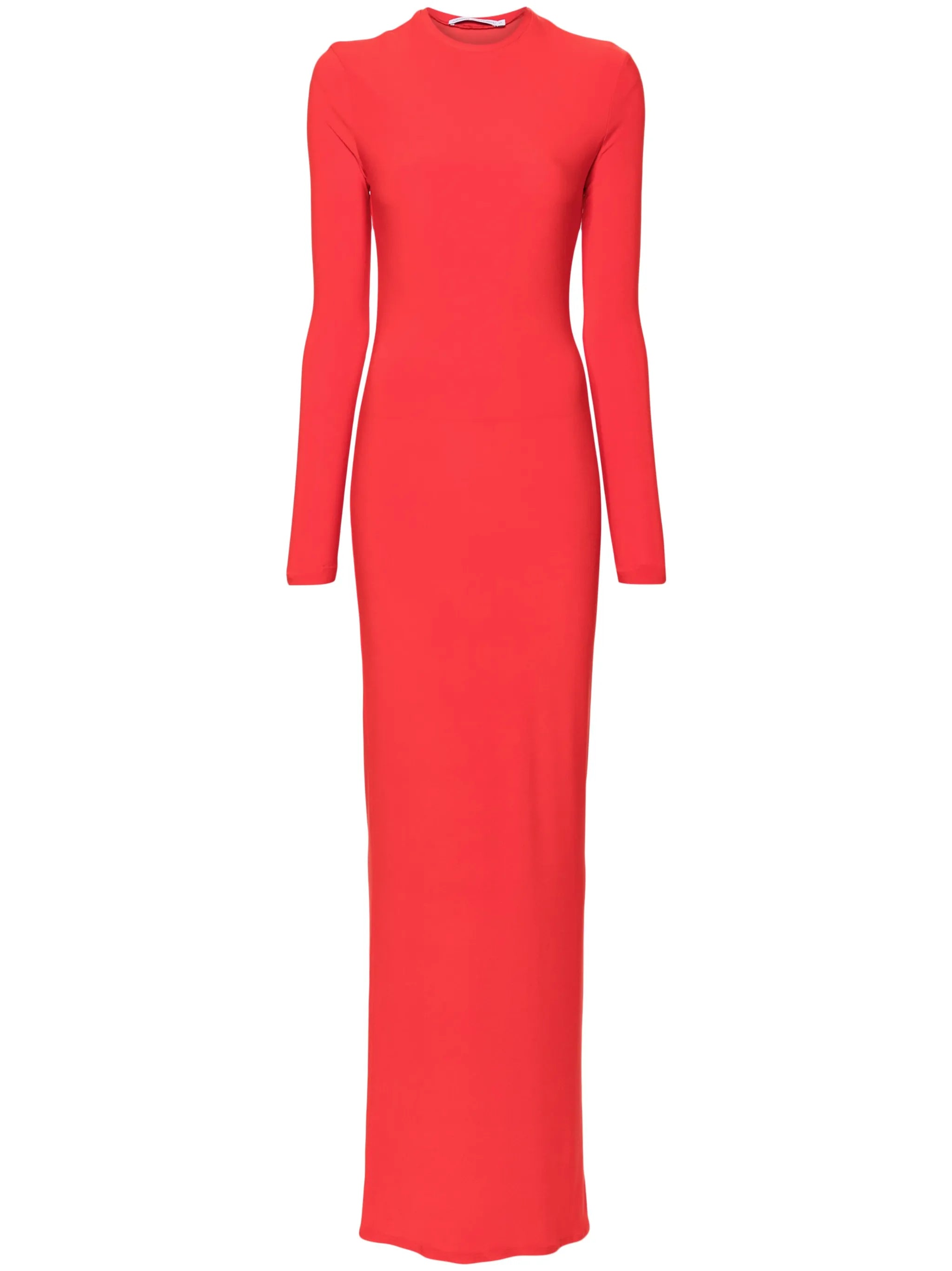 long-sleeve jersey maxi dress