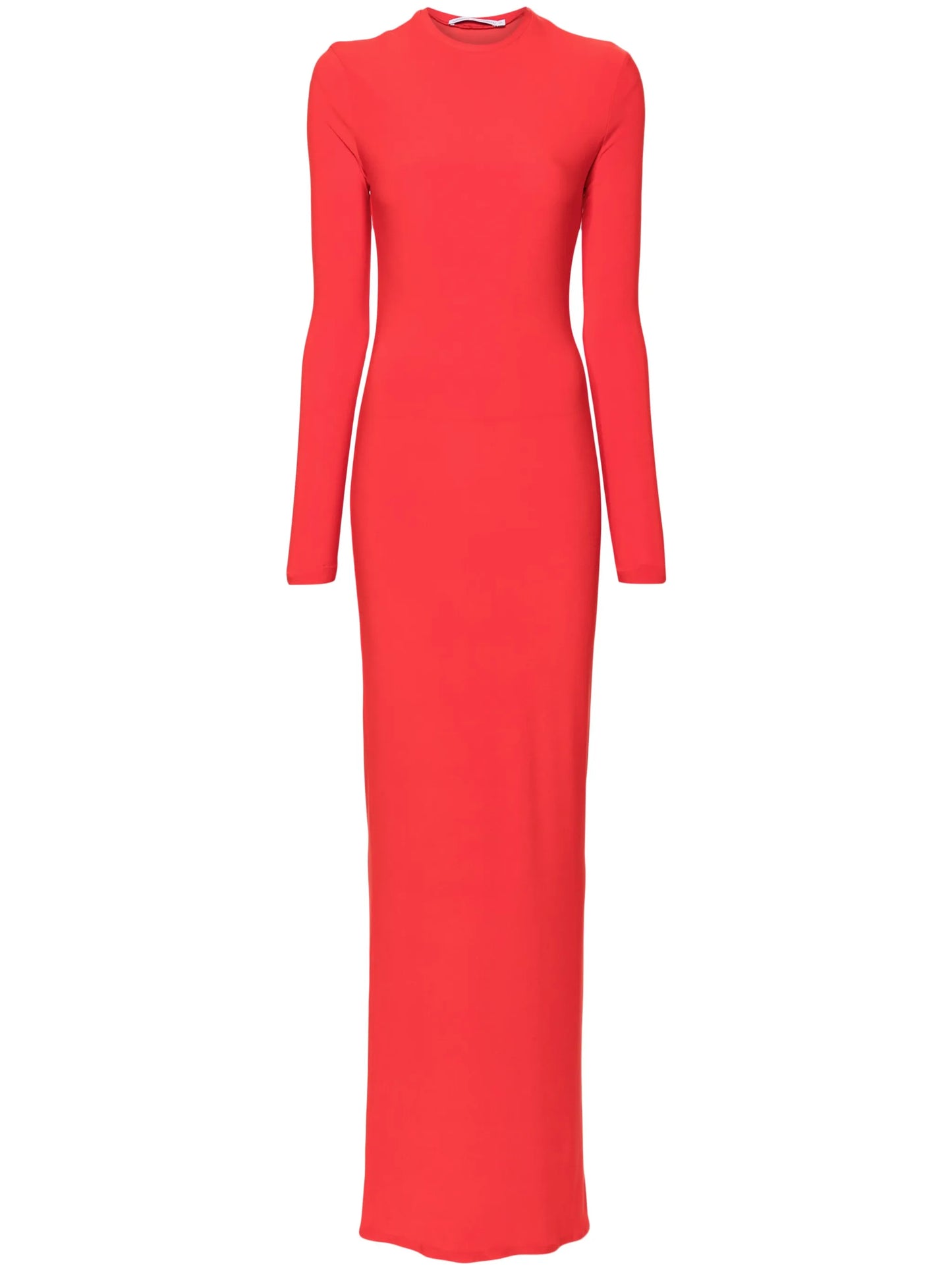 long-sleeve jersey maxi dress