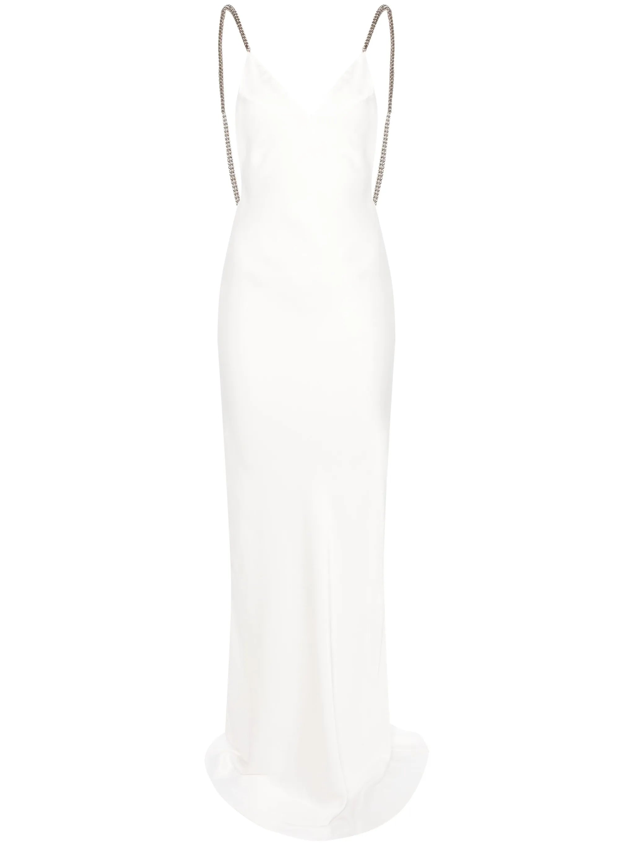 satin maxi slip dress