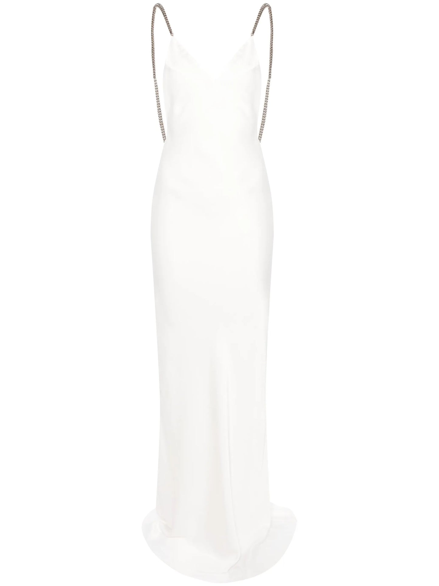 satin maxi slip dress