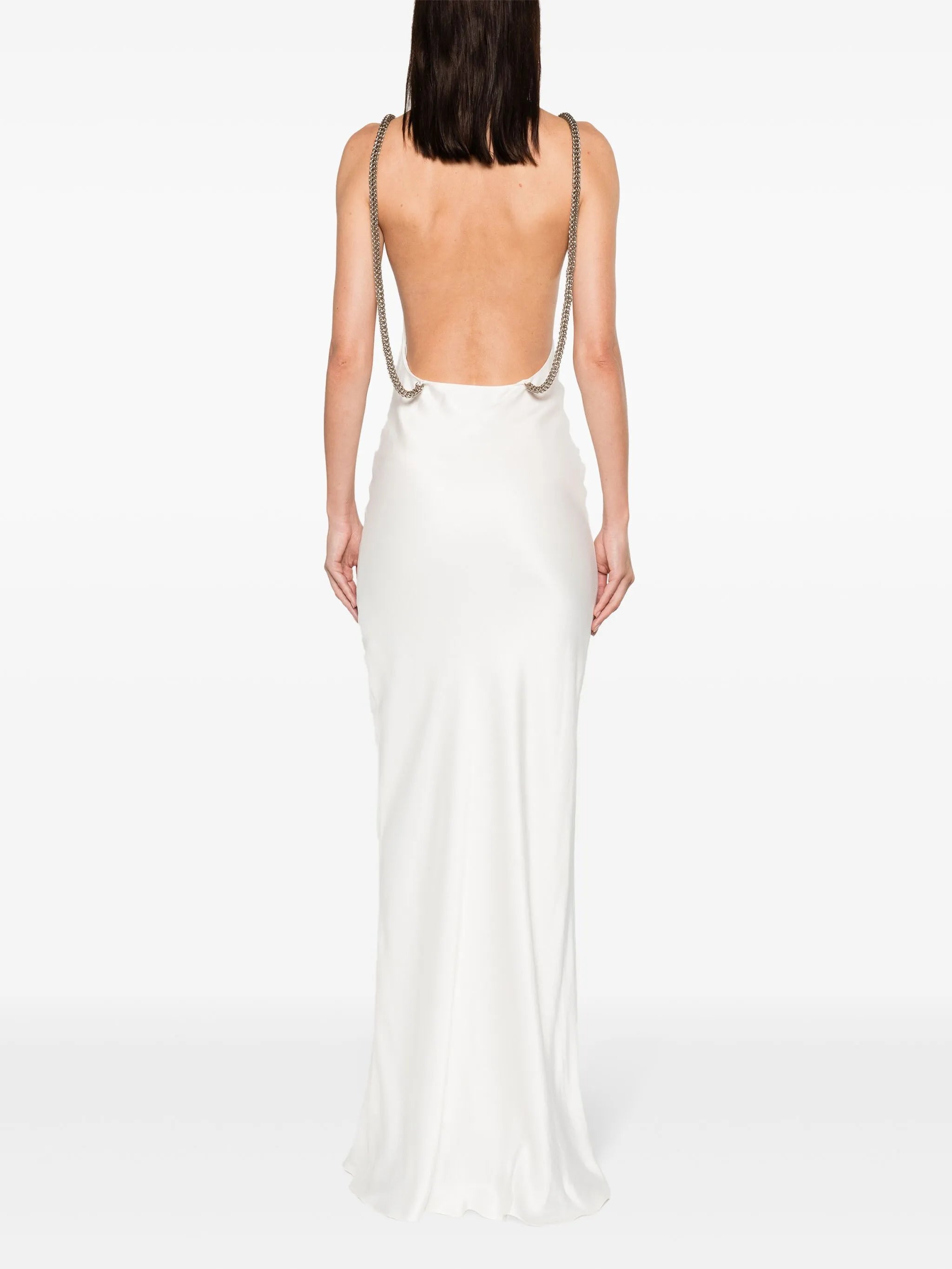 satin maxi slip dress