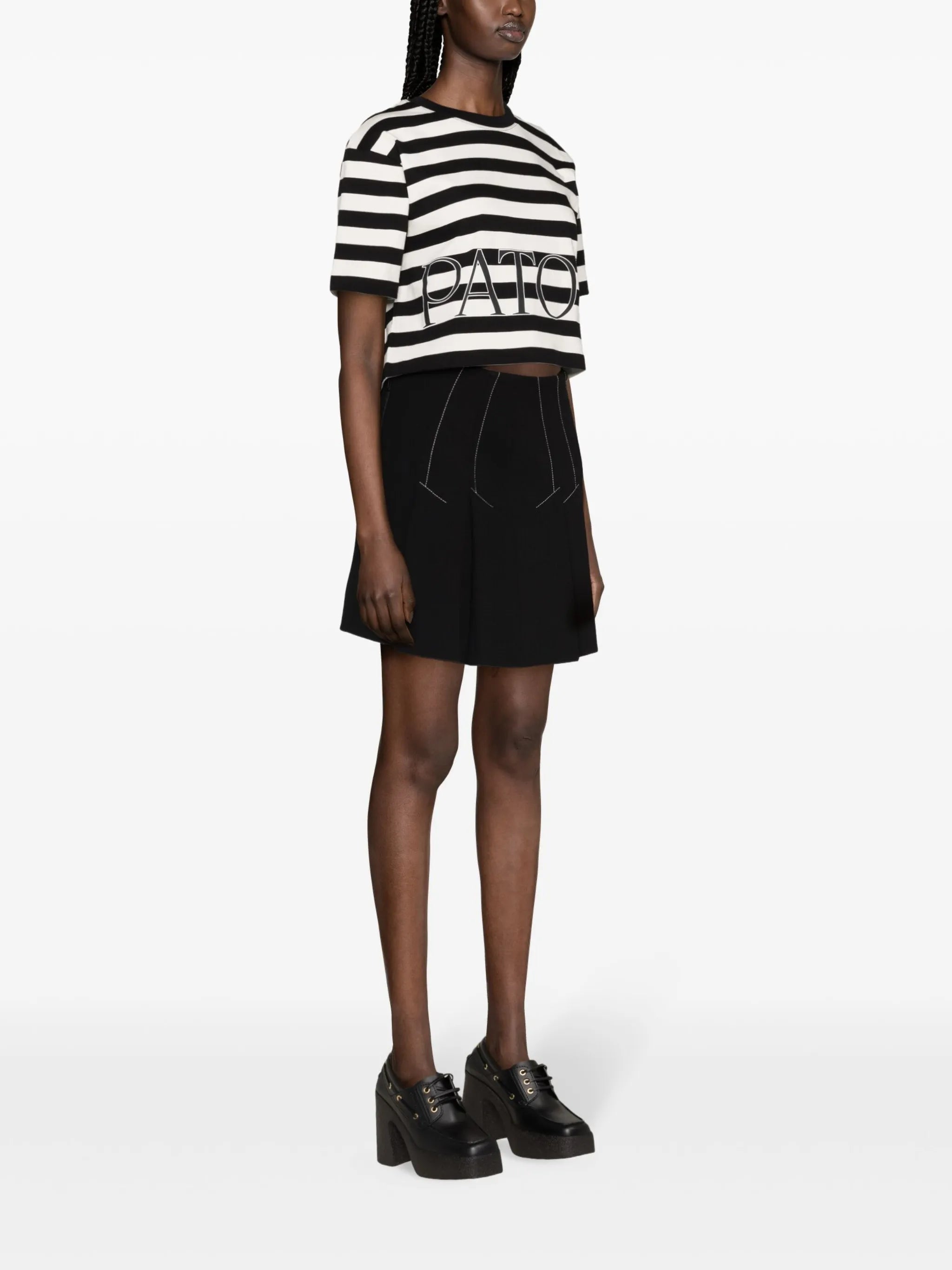 striped organic-cotton T-shirt