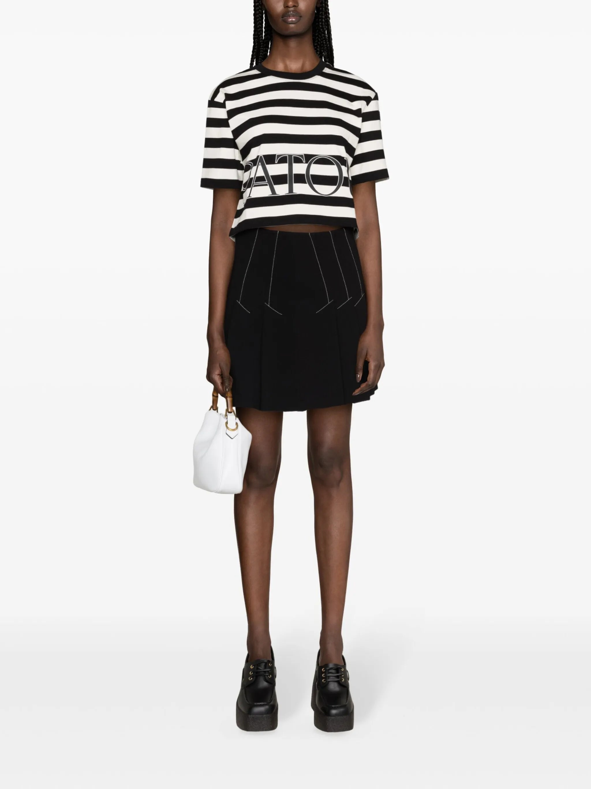 striped organic-cotton T-shirt