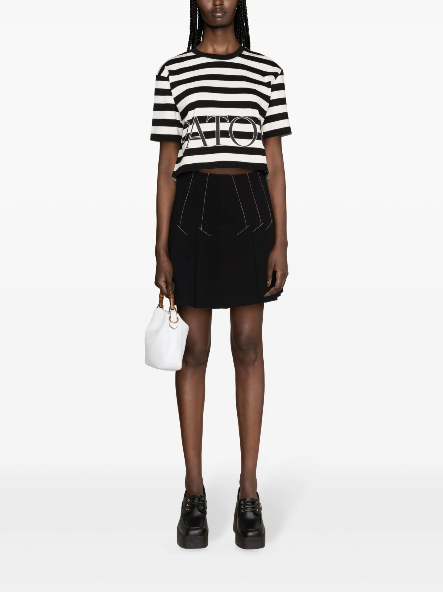 striped organic-cotton T-shirt
