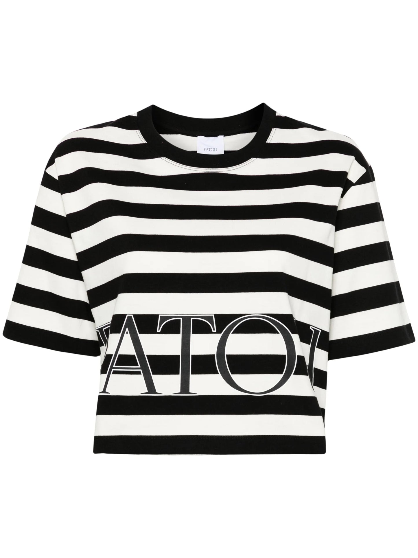 striped organic-cotton T-shirt
