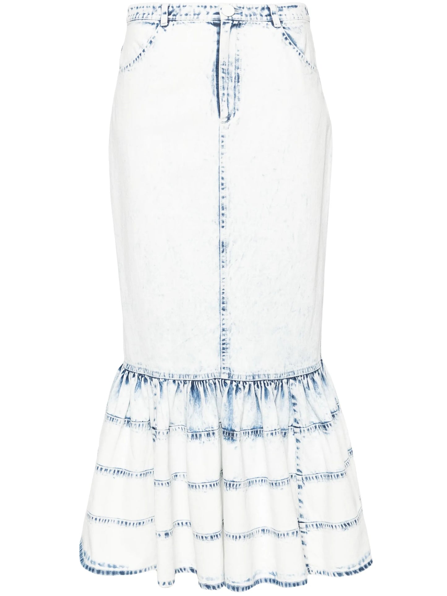 Noelani denim midi skirt