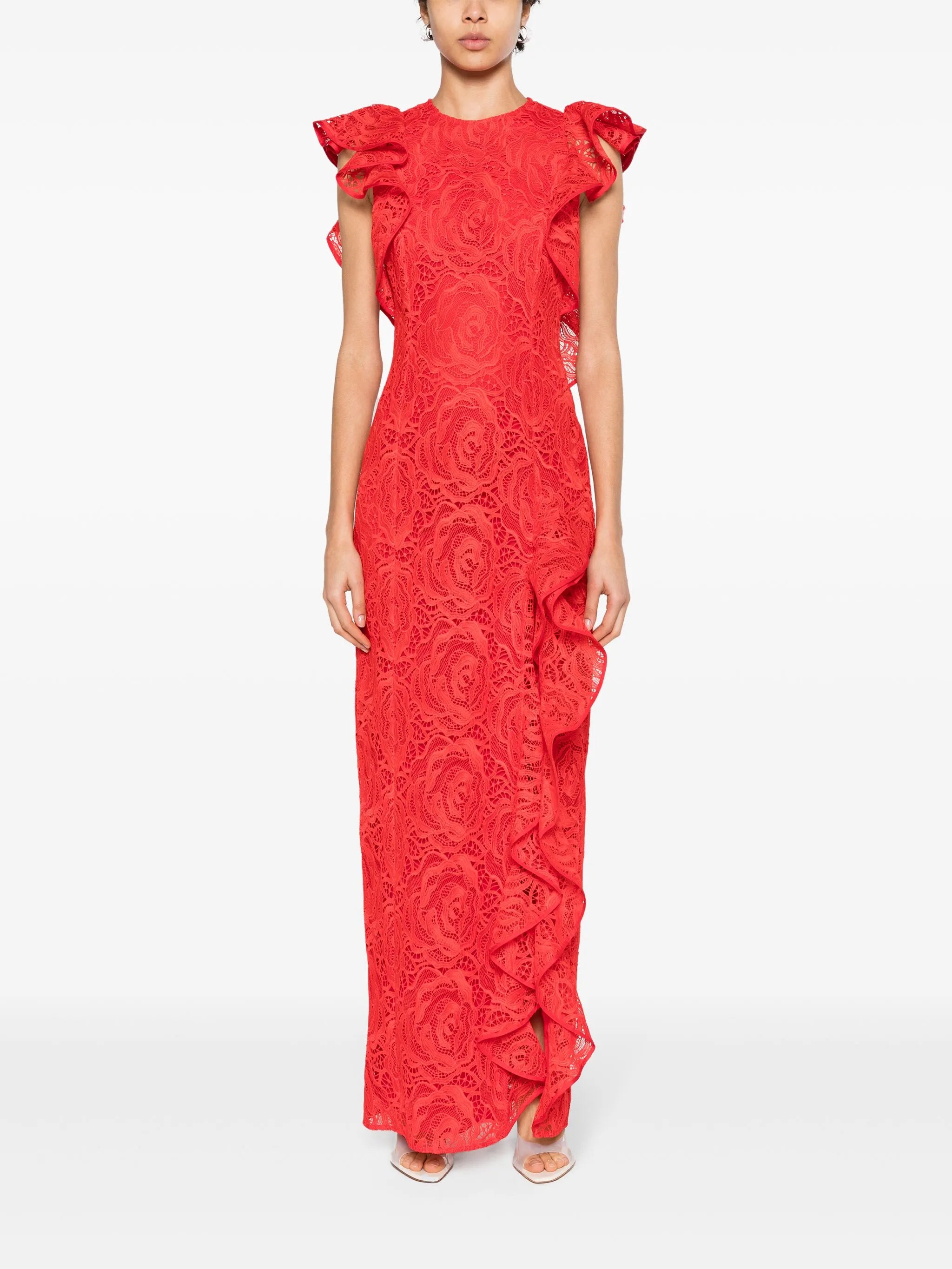 Callum floral-lace gown