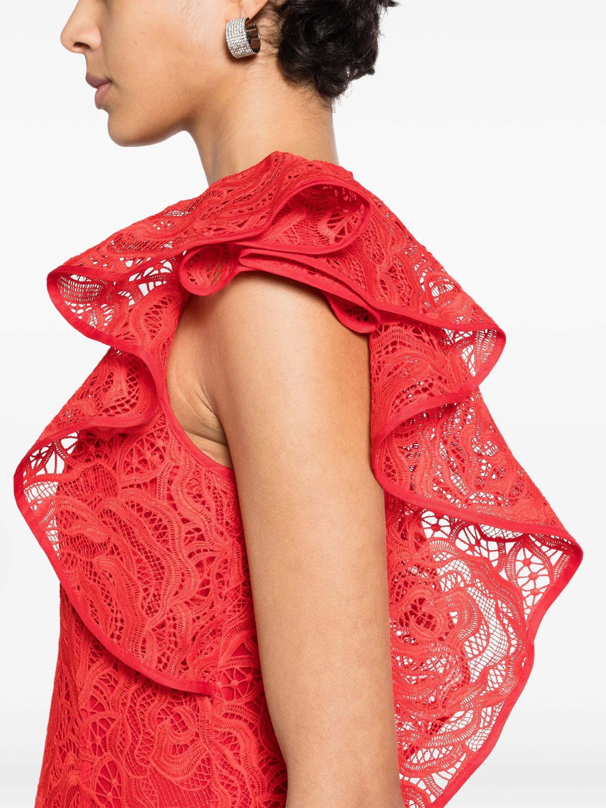 Callum floral-lace gown