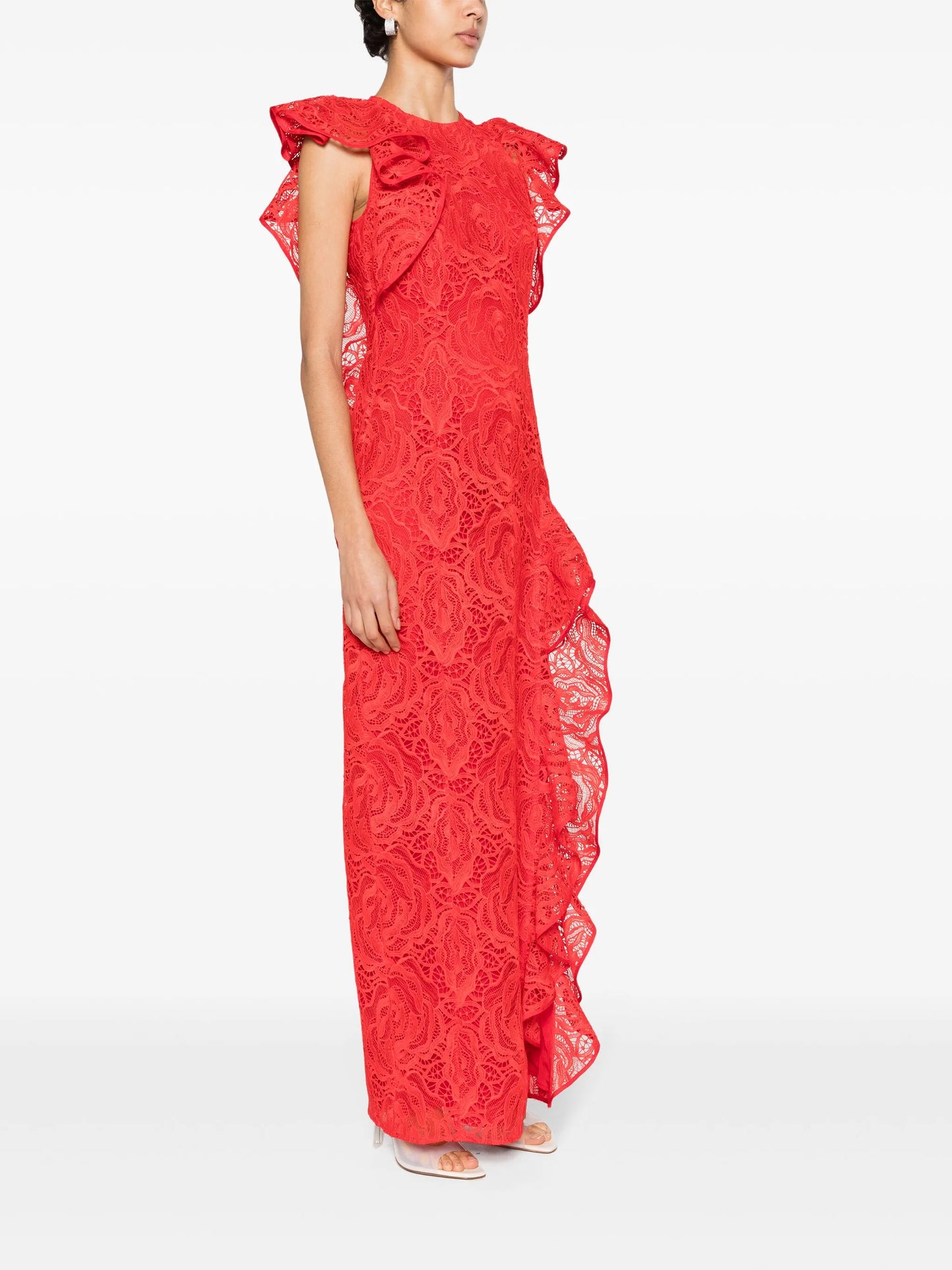 Callum floral-lace gown