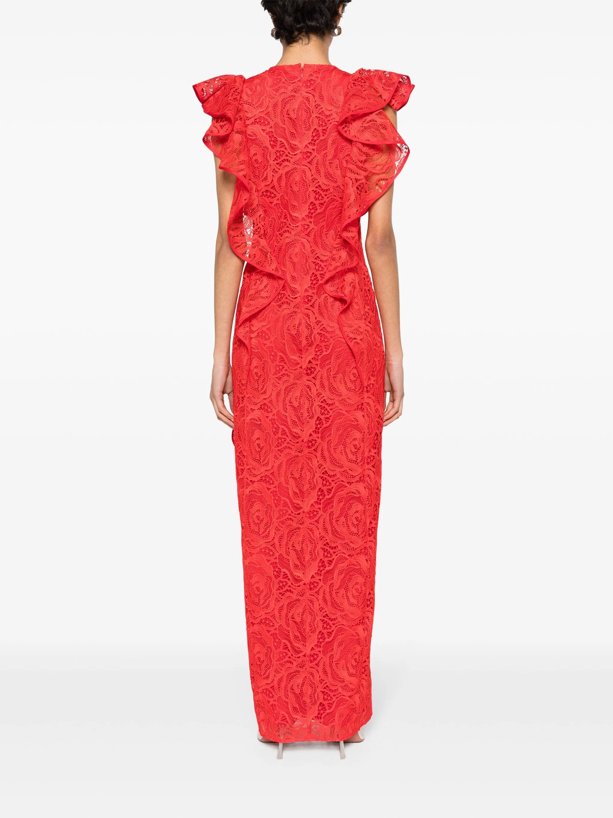 Callum floral-lace gown