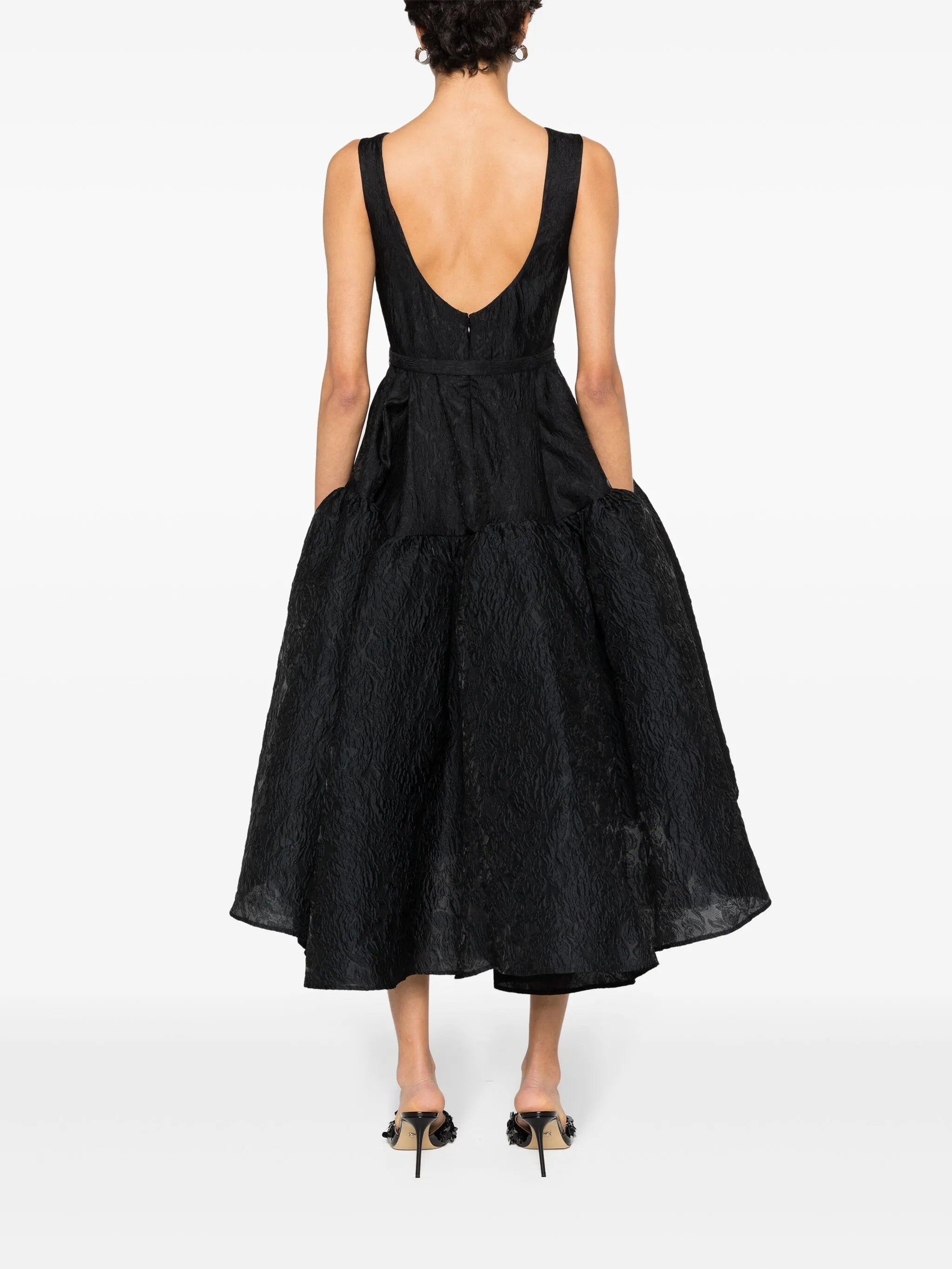 Audrey crinkled midi dress