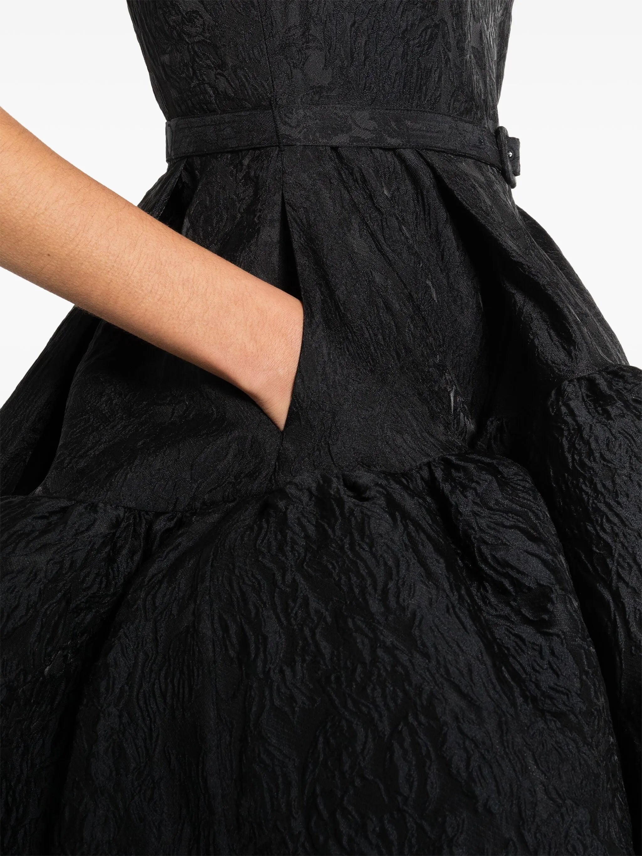 Audrey crinkled midi dress