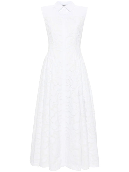 Alain broderie anglaise midi dress