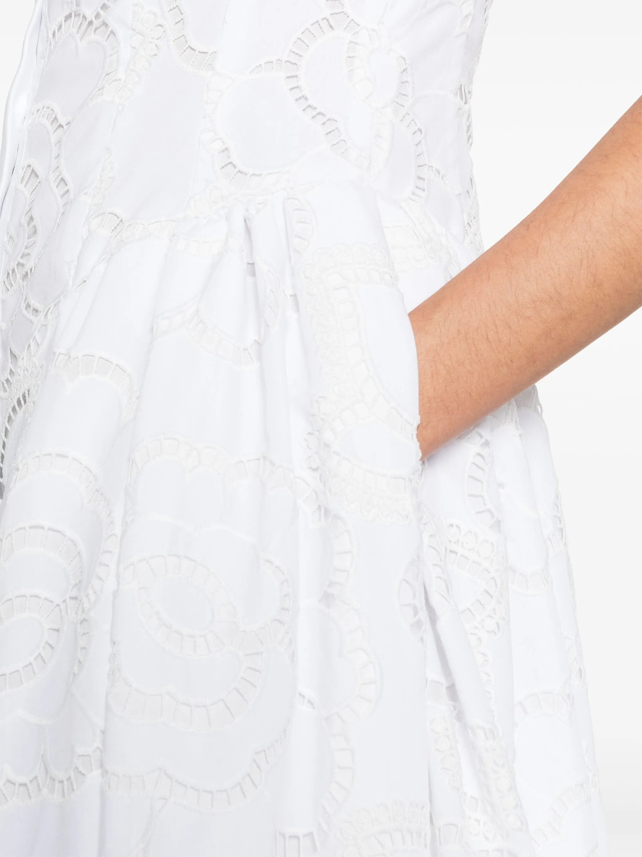 Alain broderie anglaise midi dress