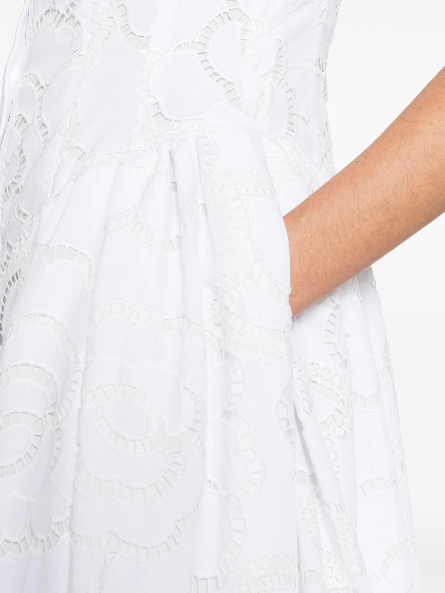 Alain broderie anglaise midi dress