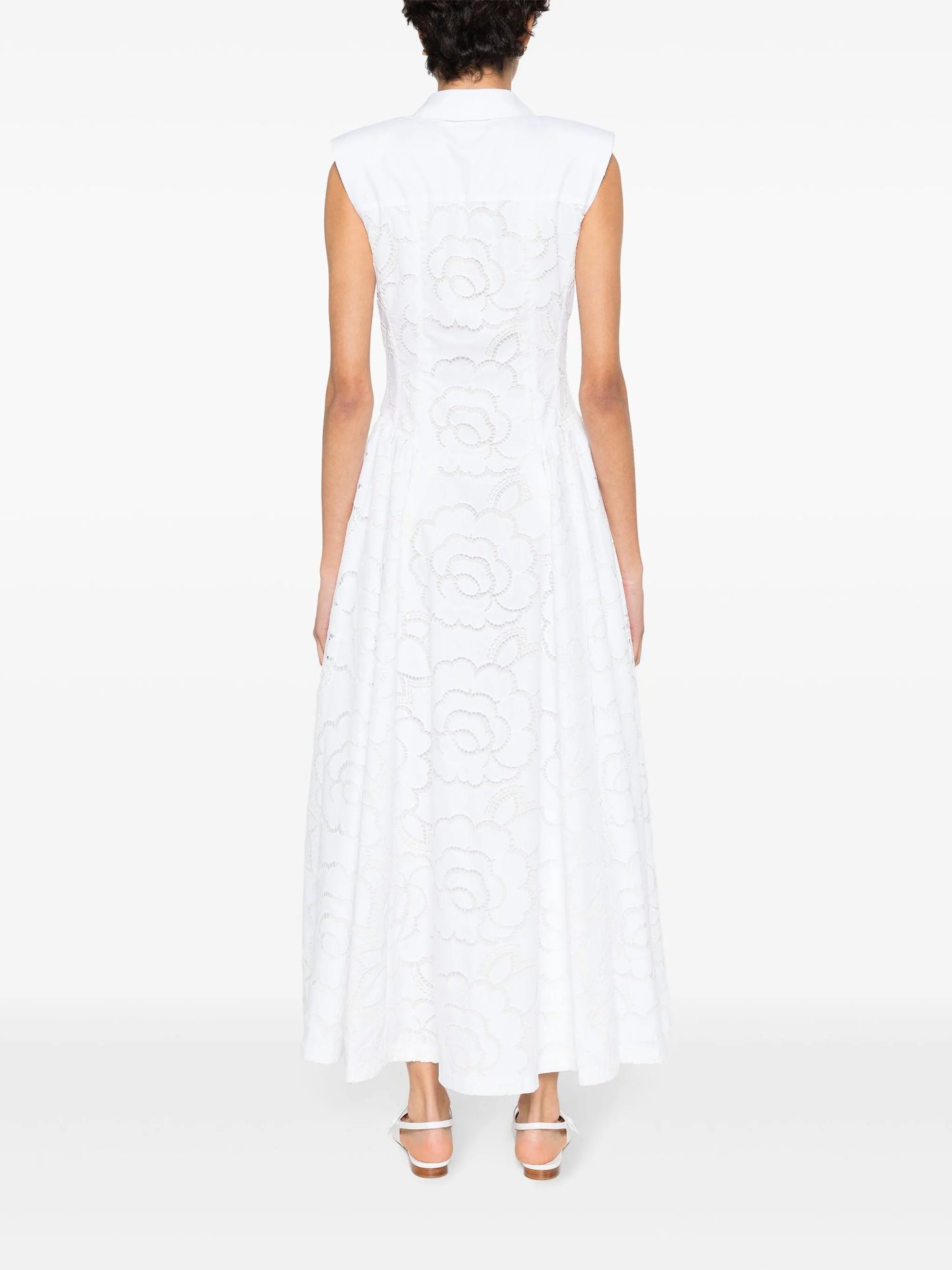 Alain broderie anglaise midi dress