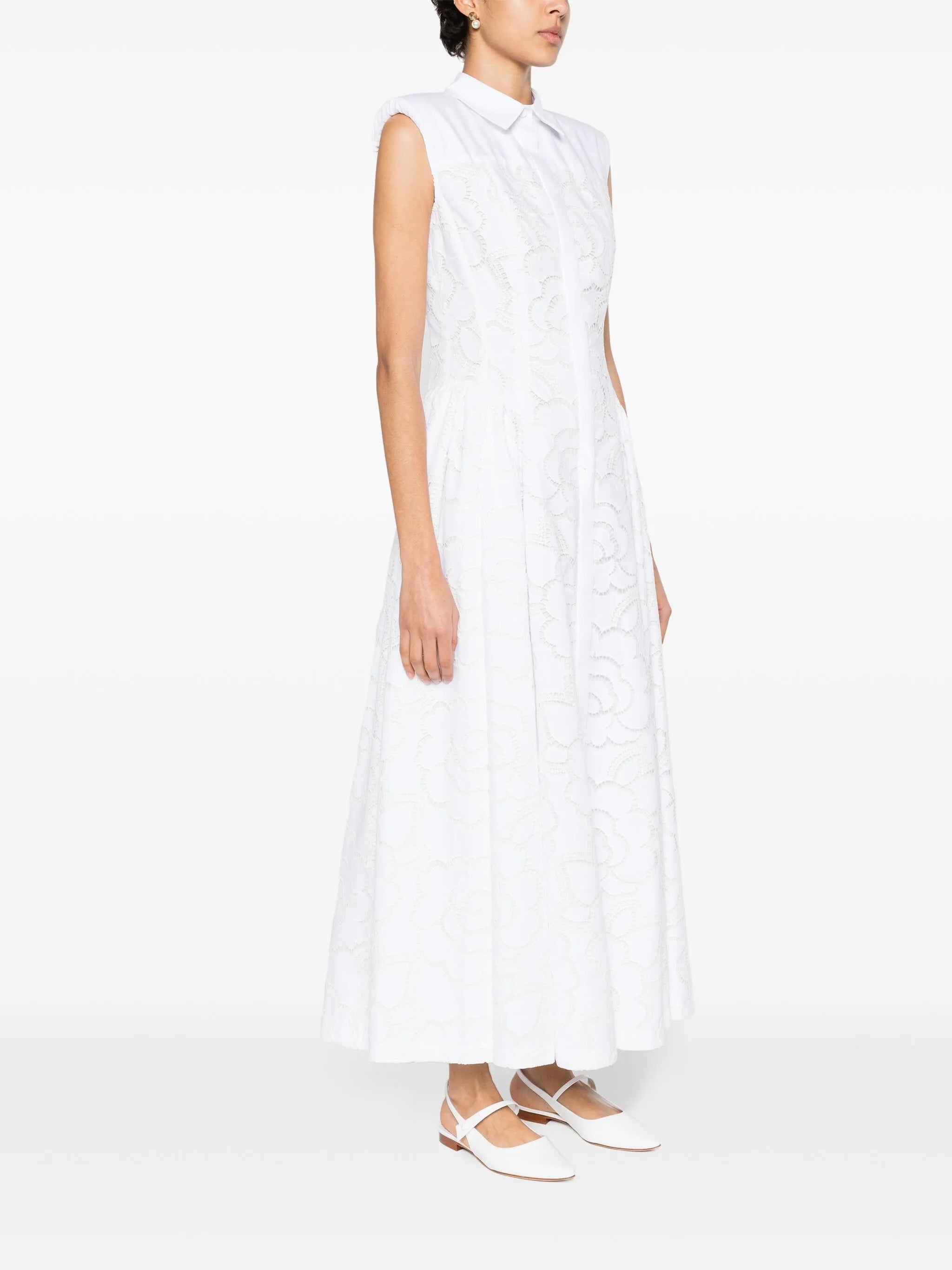 Alain broderie anglaise midi dress