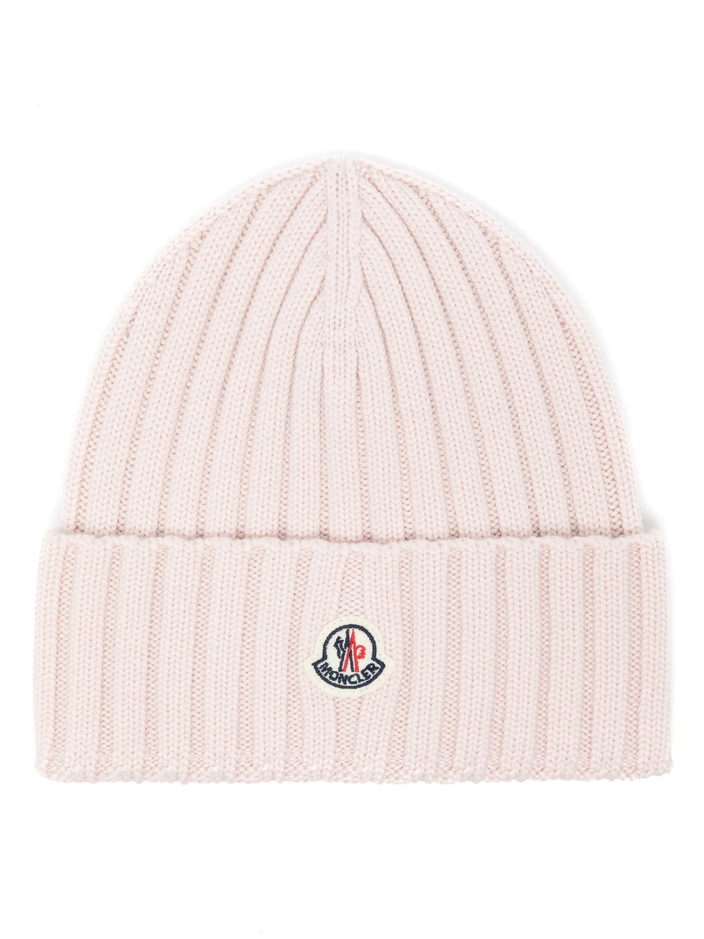 logo-patch ribbed-knit beanie
