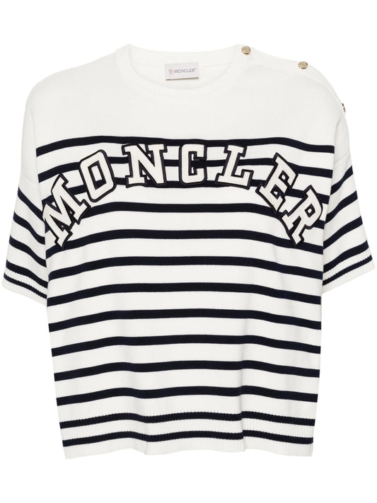 striped cotton cardigan