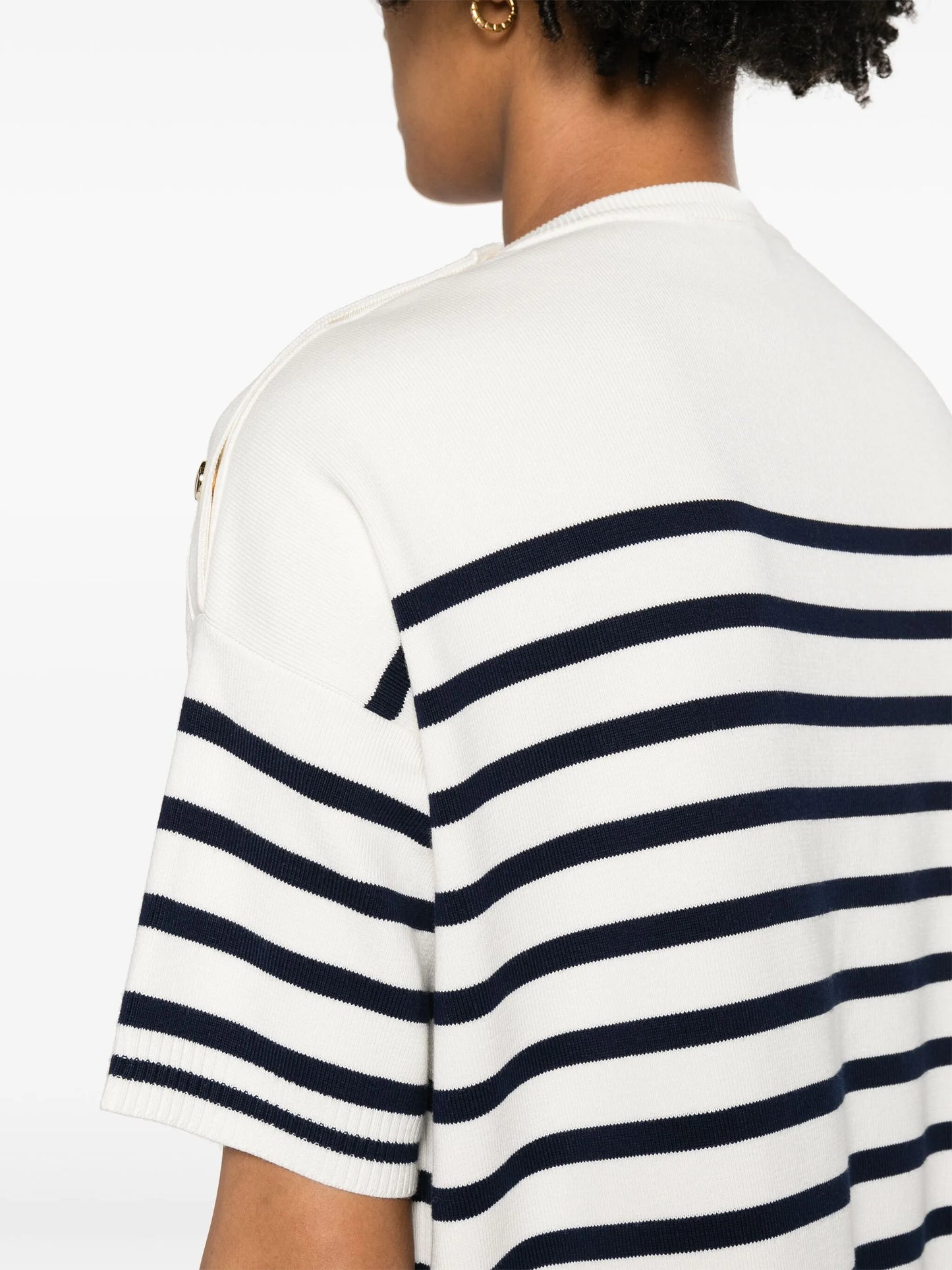 striped cotton cardigan