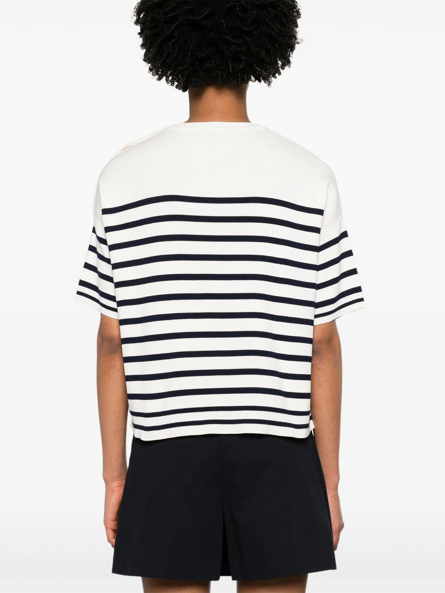 striped cotton cardigan
