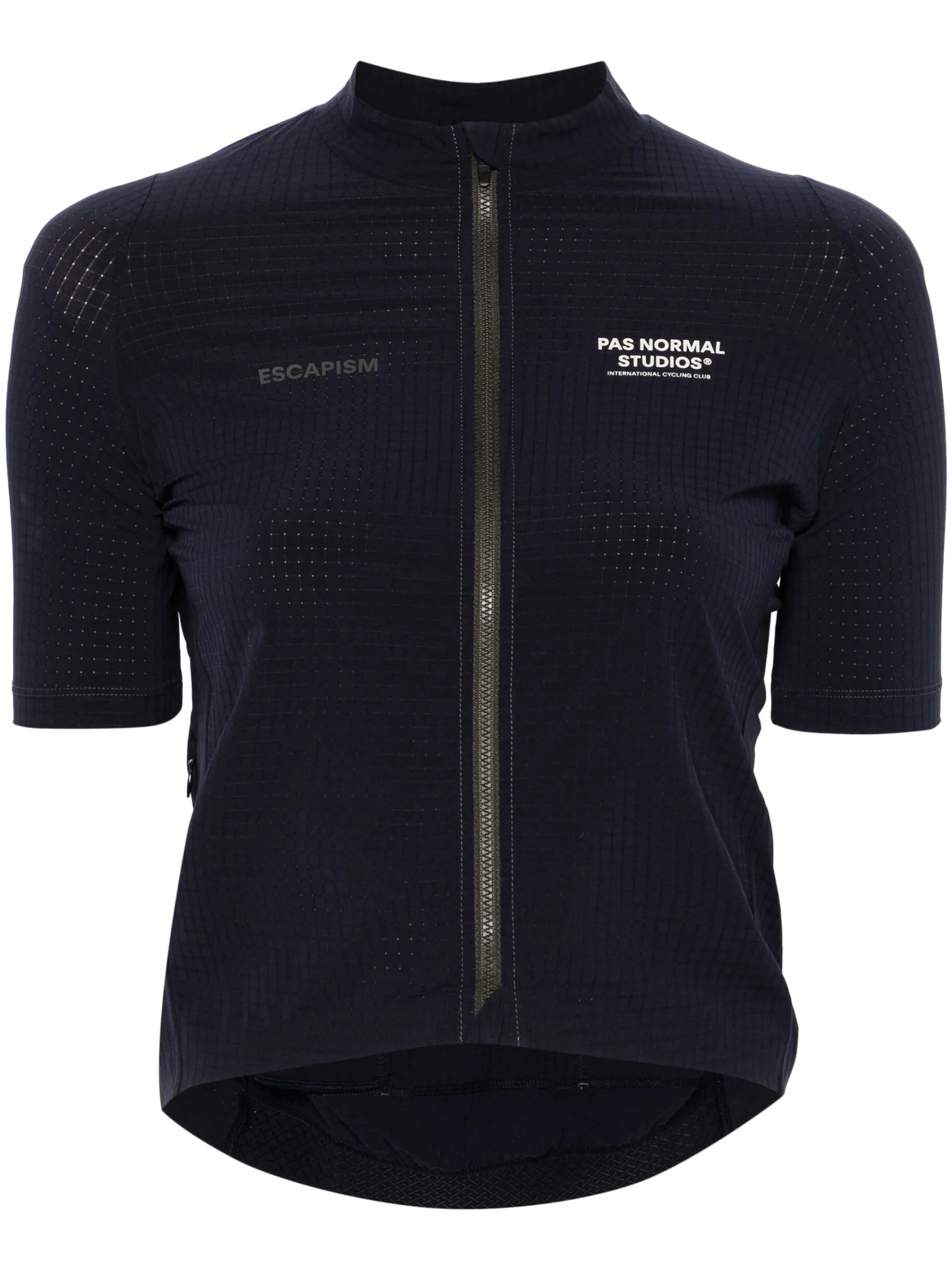 logo-print lightweight cycling vest
